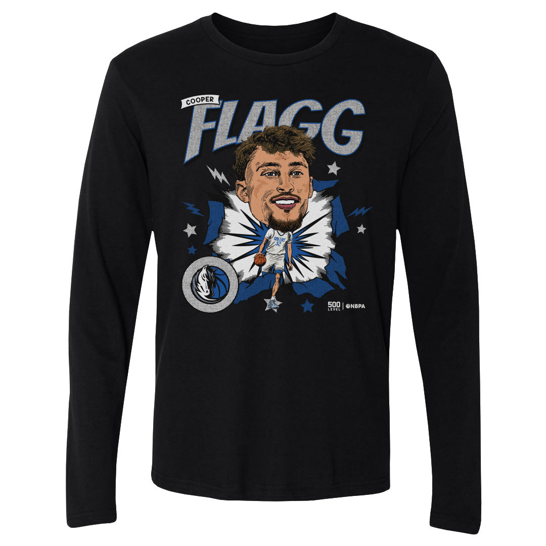 Cooper Flagg Dallas Mavericks Caricature WHT 1