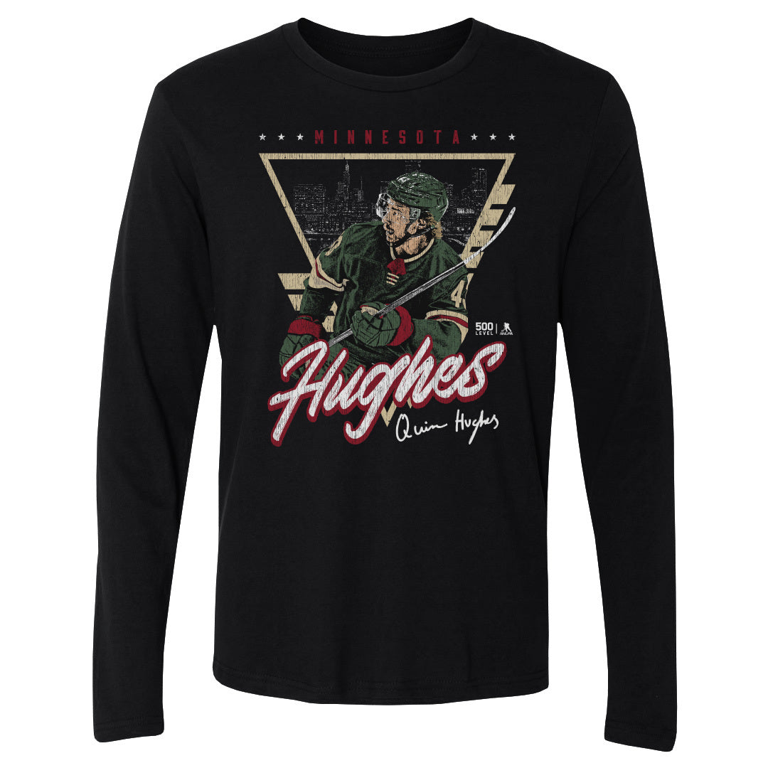 Quinn Hughes Minnesota Triangle Retro