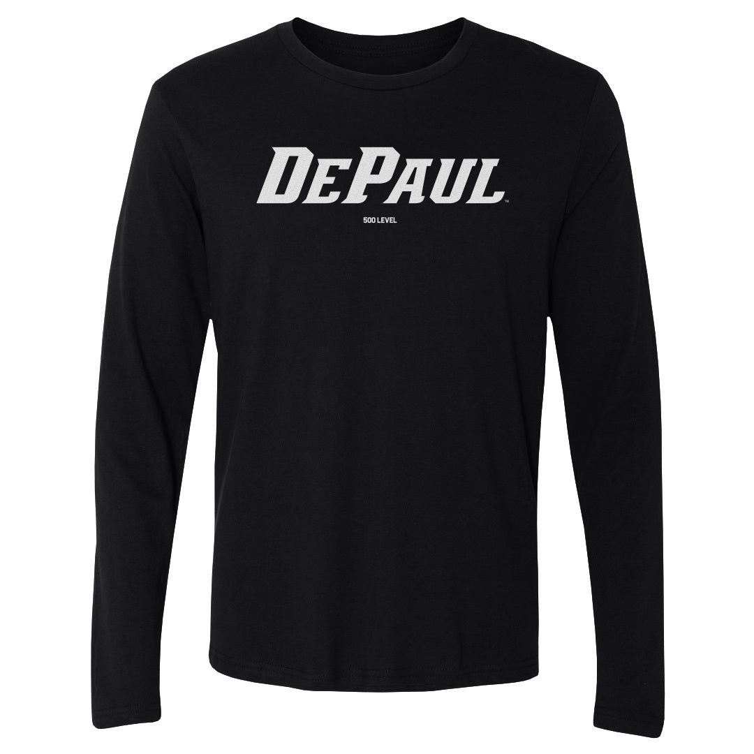 DePaul Blue Demons Wordmark White