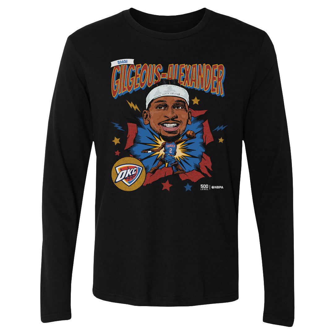 Shai Gilgeous-Alexander Oklahoma City Thunder Caricature Retro 1