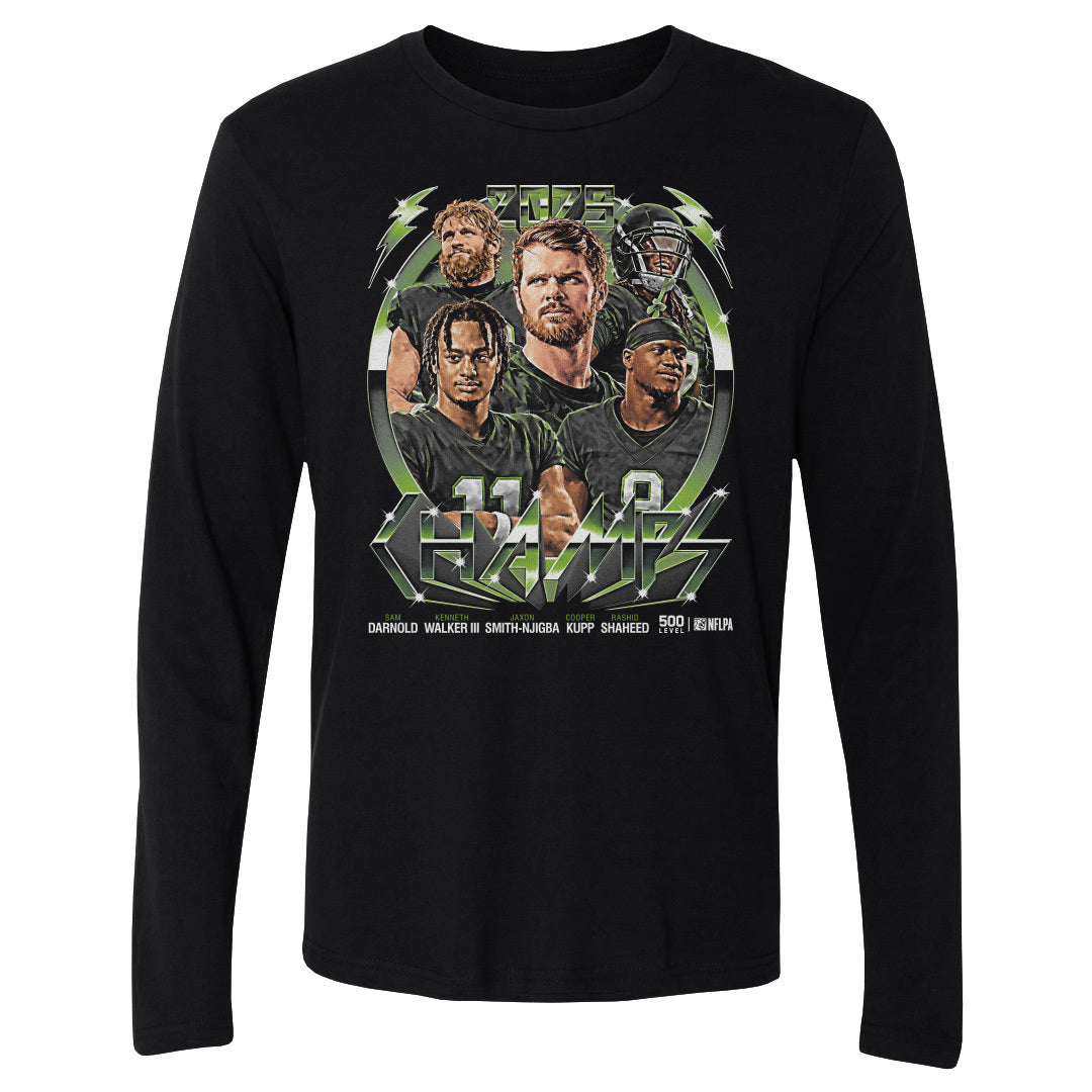 Seattle Football 2025 Champs Vintage Neon