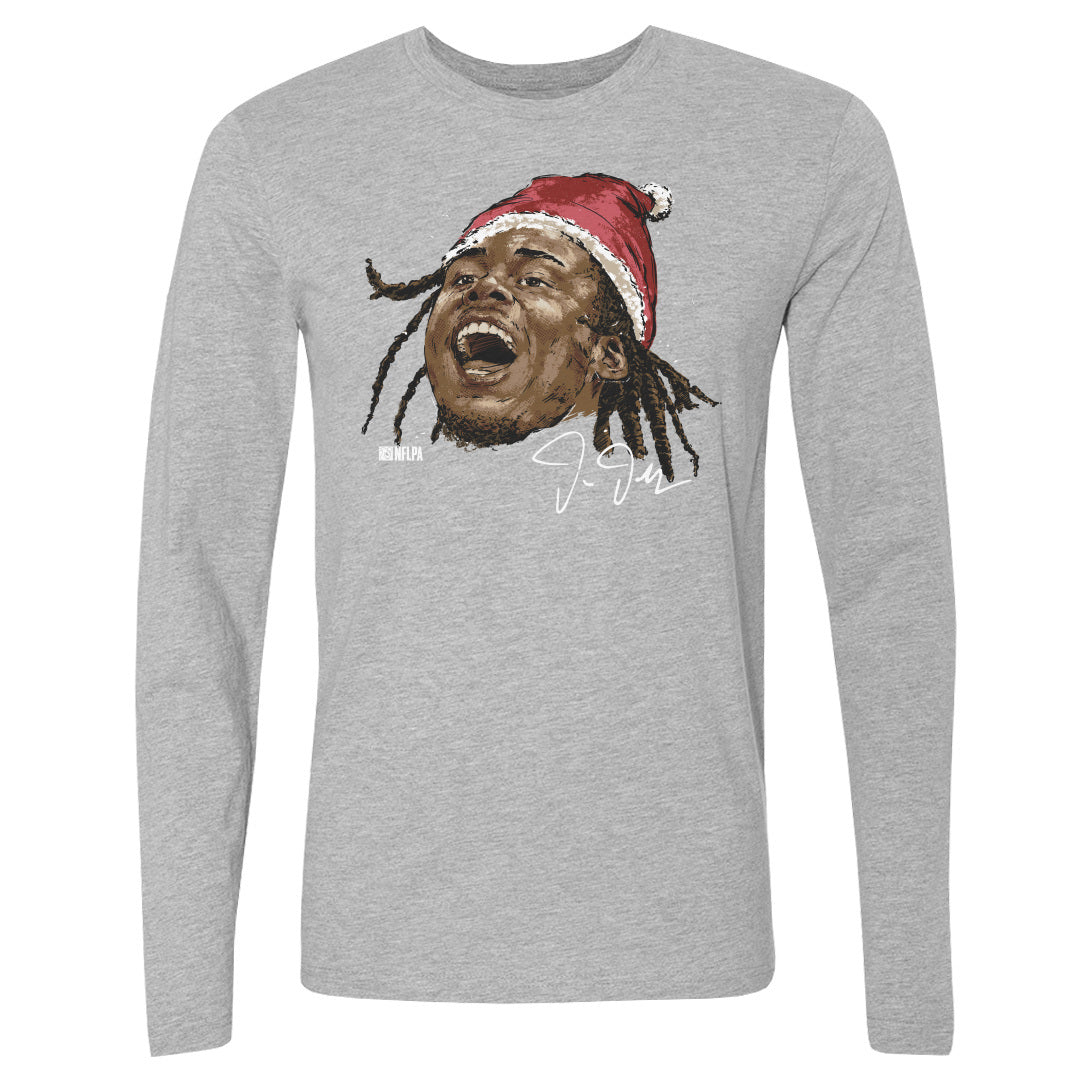 Justin Jefferson Minnesota Portrait Santa Hat 1
