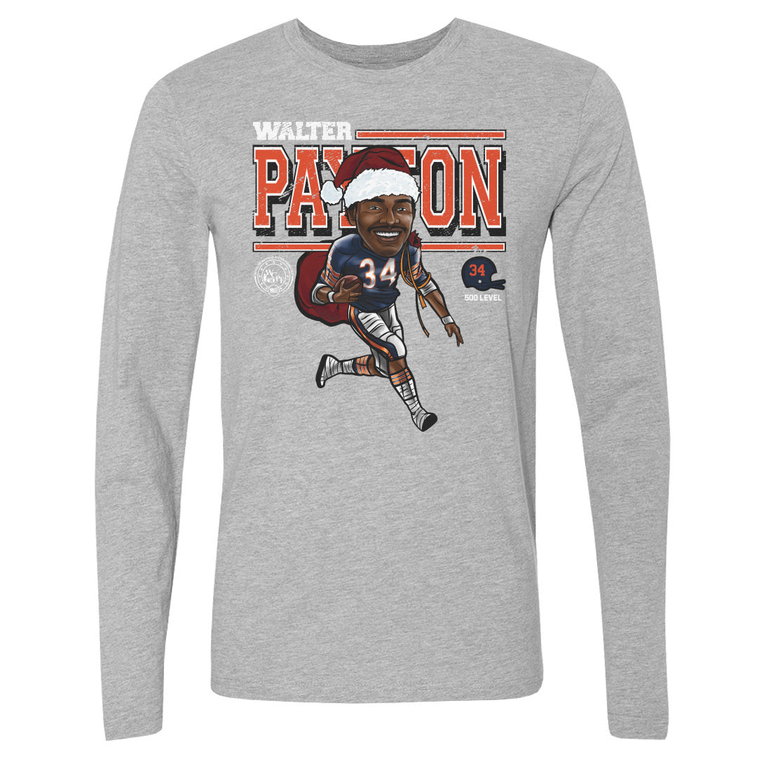 Walter Payton Chicago Cartoon Santa Hat 1