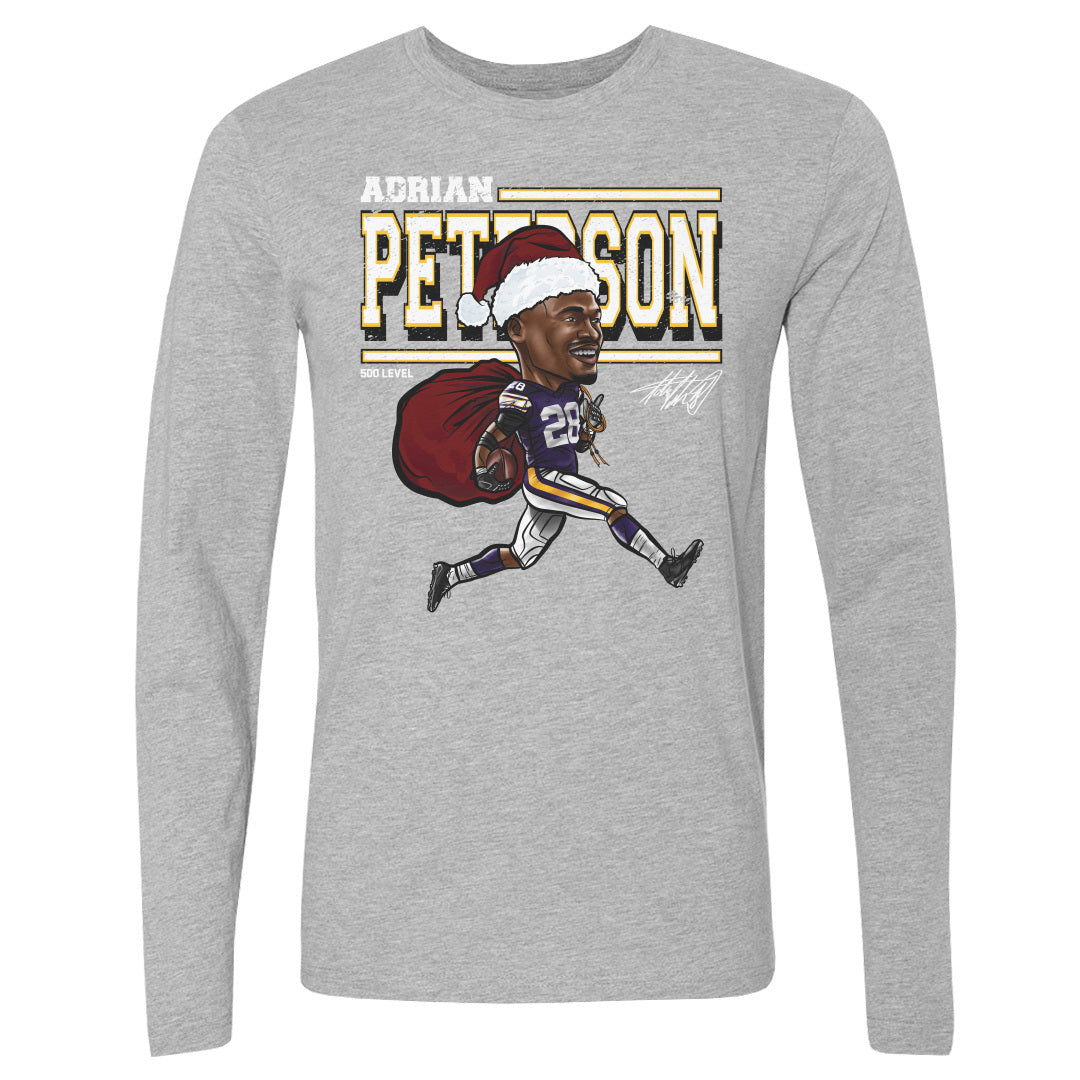 Adrian Peterson Minnesota Cartoon Santa Hat