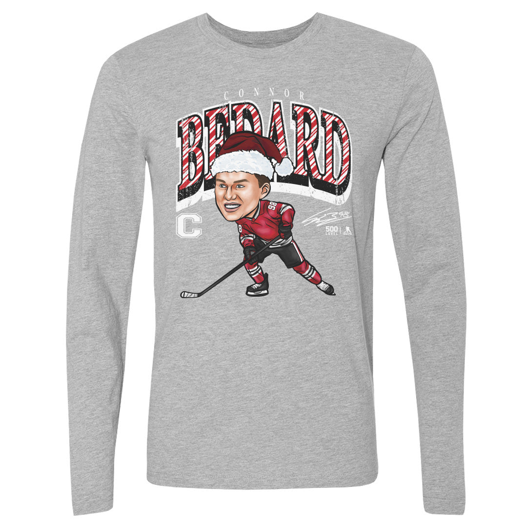 Connor Bedard Chicago Cartoon Santa Hat