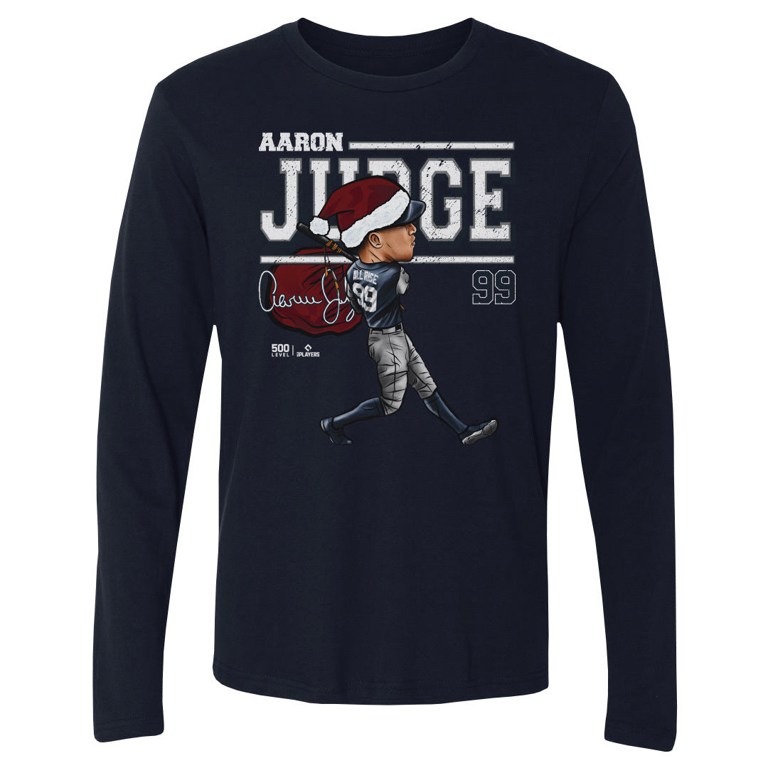 Aaron Judge New York Y Cartoon Santa Hat