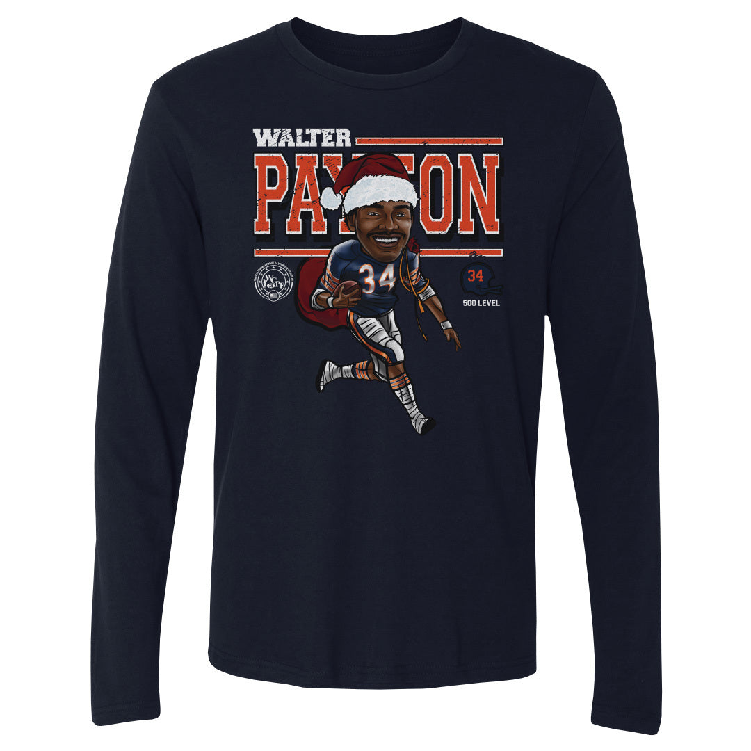 Walter Payton Chicago Cartoon Santa Hat 2