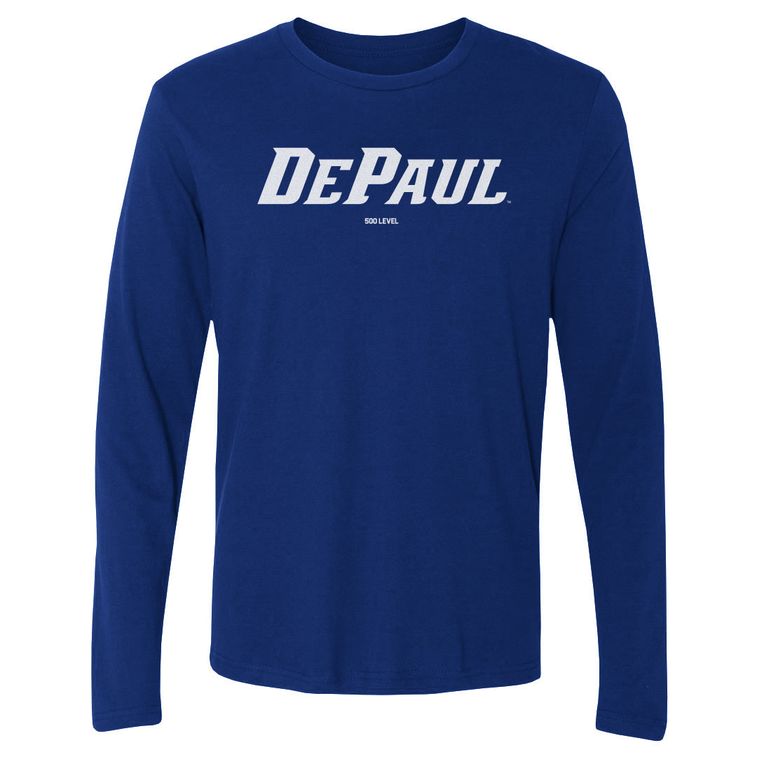DePaul Blue Demons Wordmark White