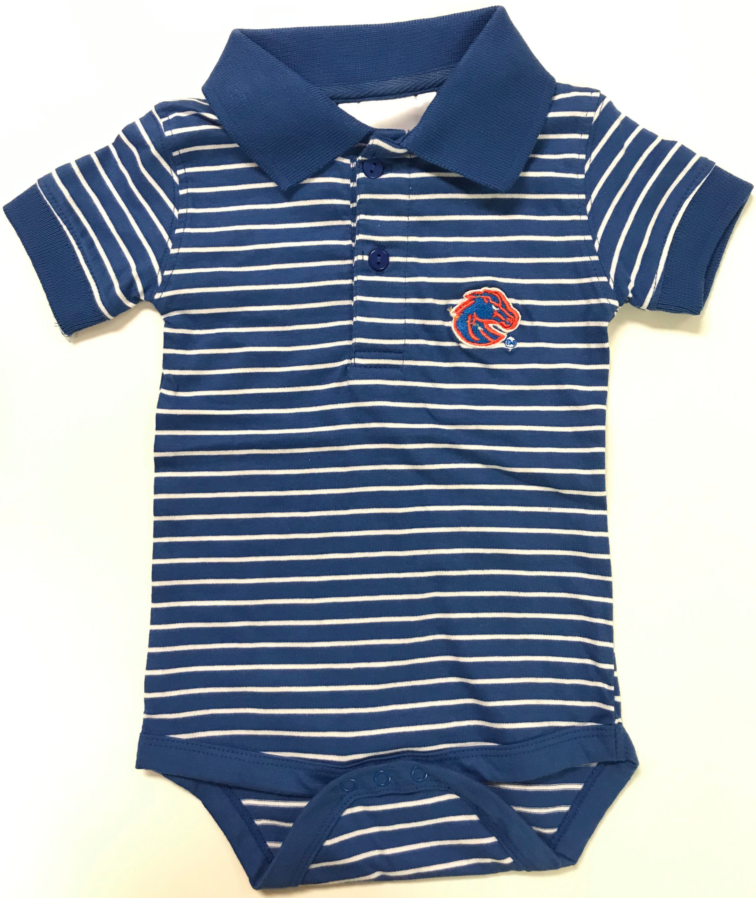 Boise State Jersey Stripe Golf Creeper | Two Feet Ahead