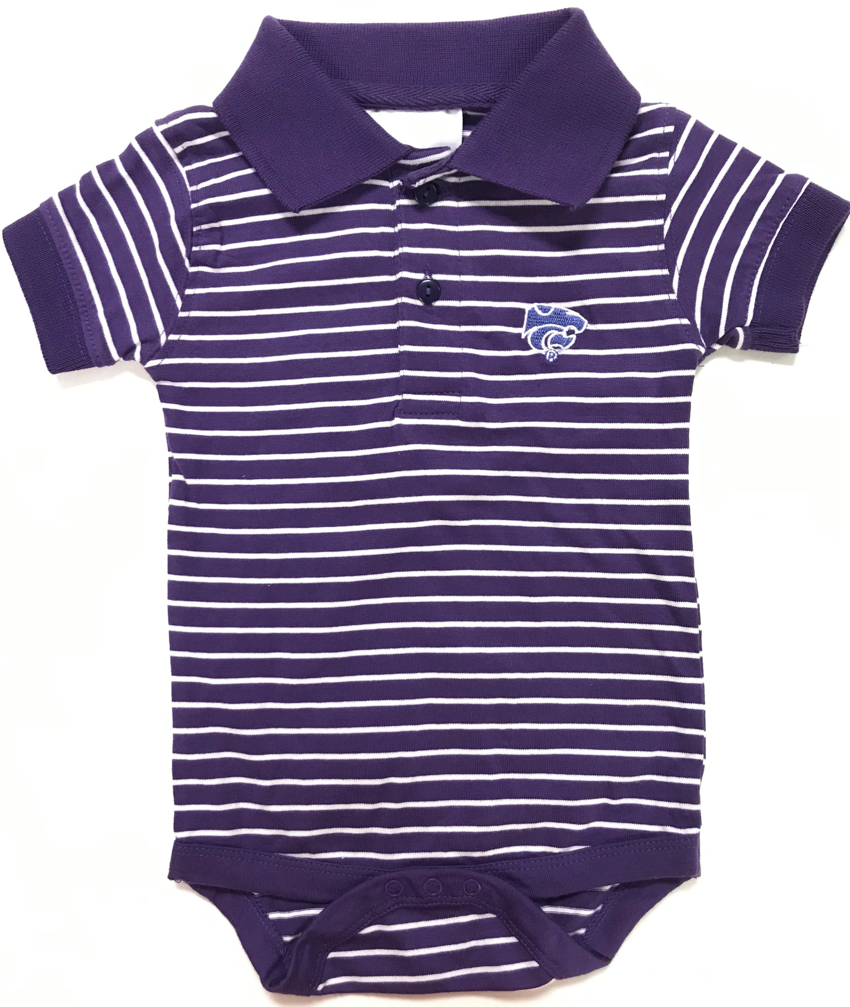 Kansas State Jersey Stripe Golf Creeper | Two Feet Ahead