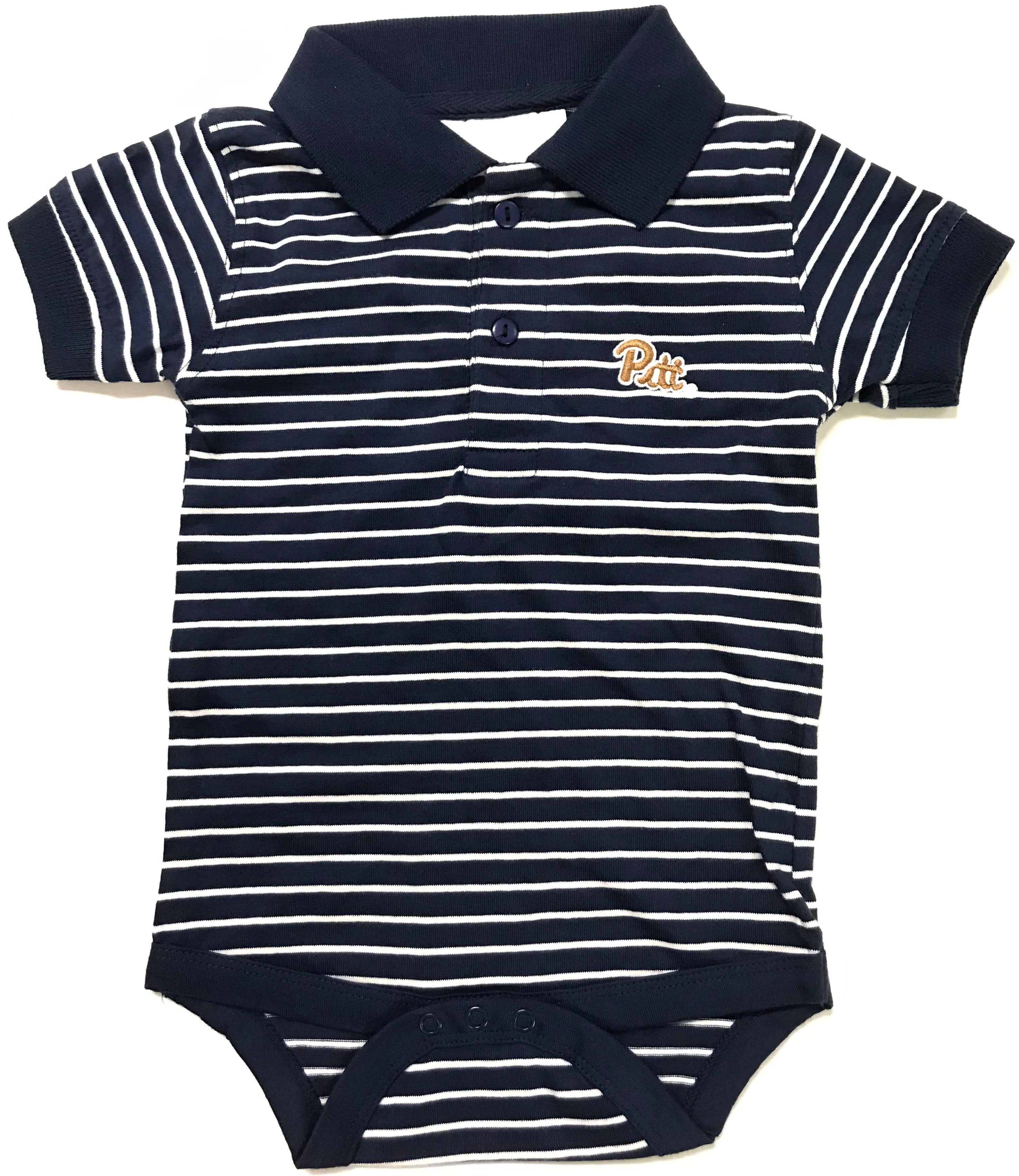 Pittsburgh Jersey Stripe Golf Creeper | Two Feet Ahead