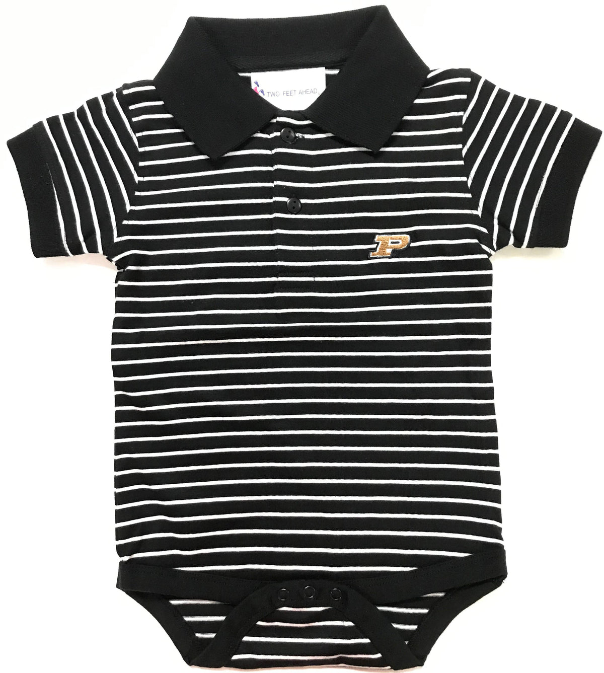Purdue Jersey Stripe Golf Creeper | Two Feet Ahead