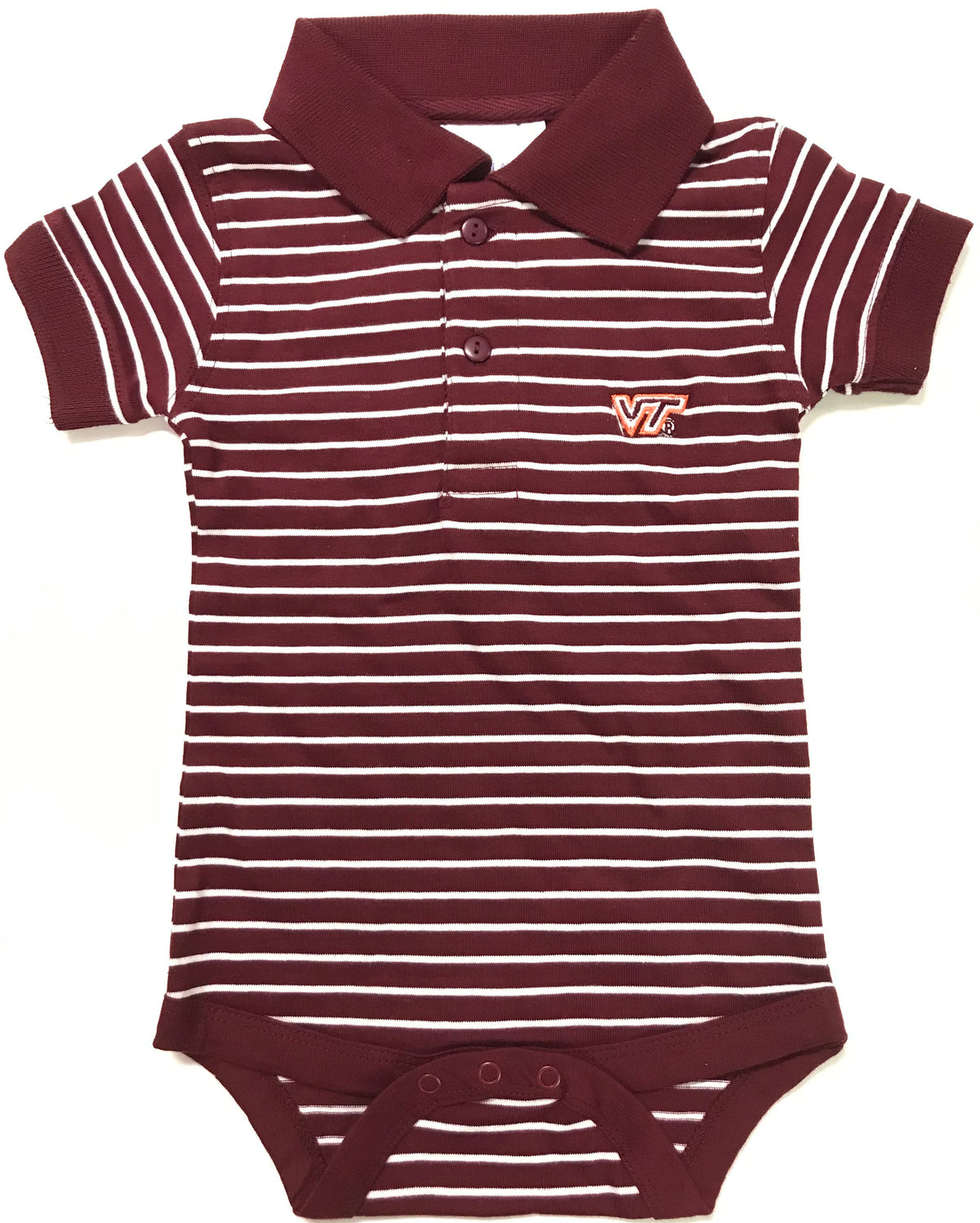 Virginia Tech Jersey Stripe Golf Creeper | Two Feet Ahead