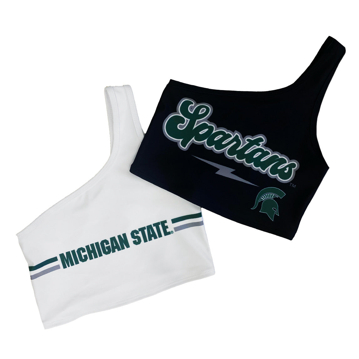Michigan State Lightning One Shoulder Top | lojobands