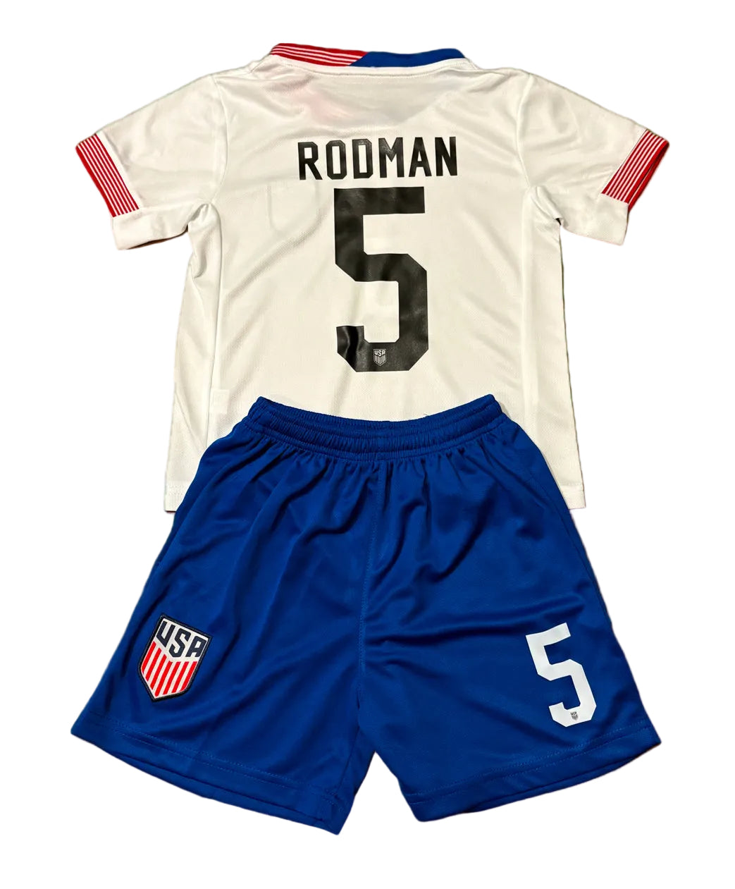 Trinity Rodman Home White Kids Soccer Jersey -All Kid Sizing 1
