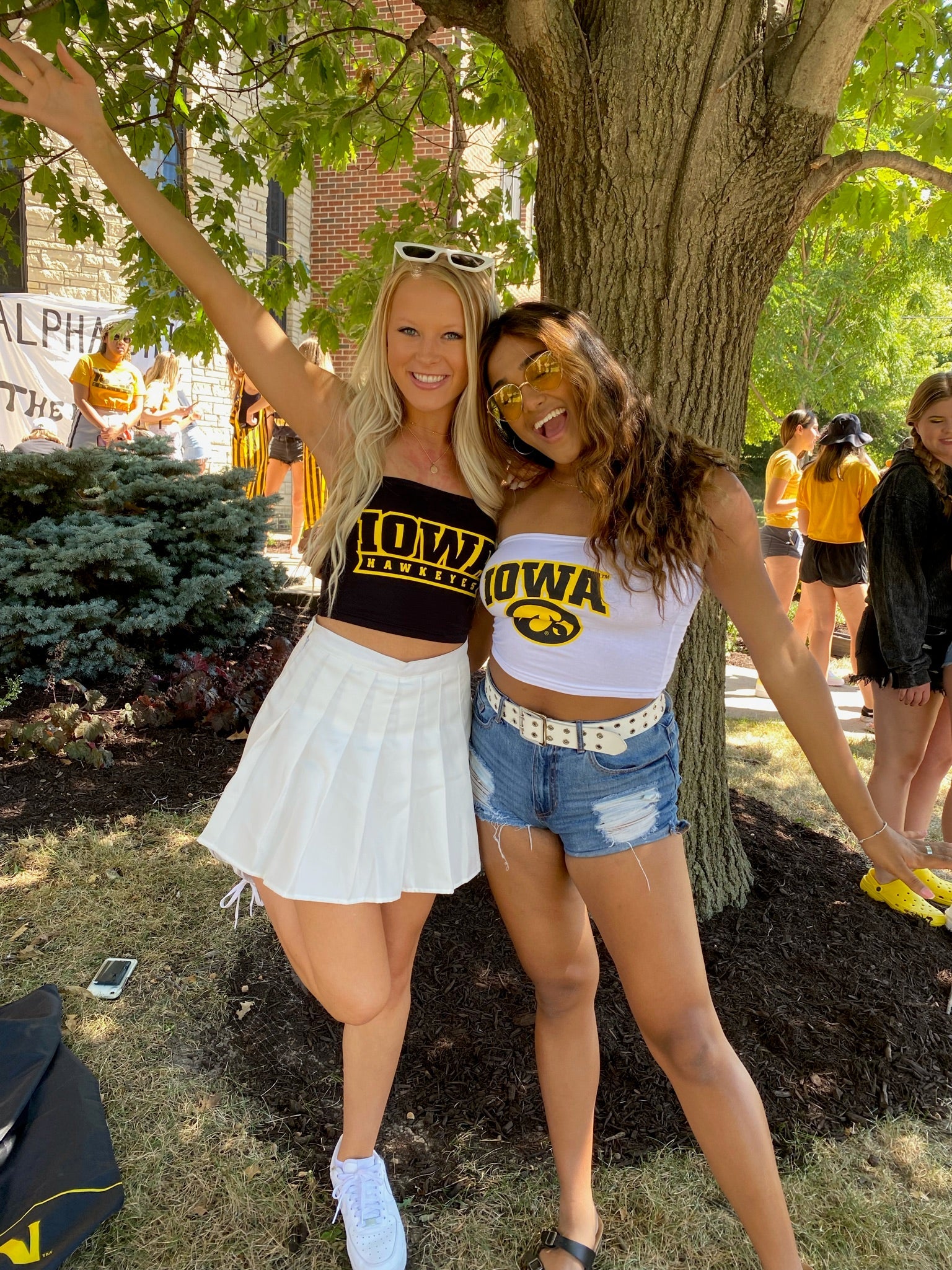 Iowa Hawkeyes White Tube Top | lojobands 6