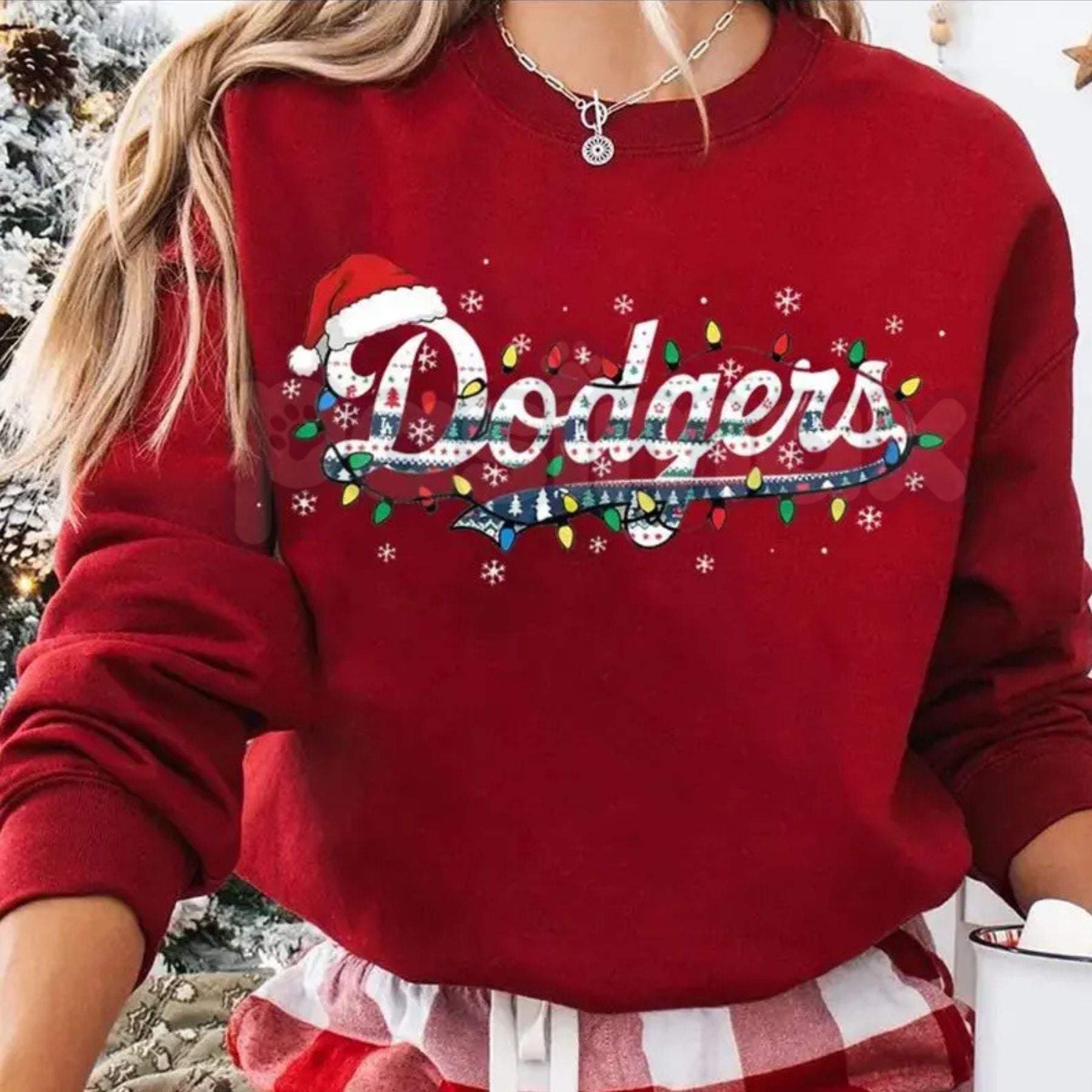 Dodgers Baseball Champions Christmas Sweatshirt | LA Dodgers Holiday Fan Gear | Festive World Series Crewneck Jumper 3