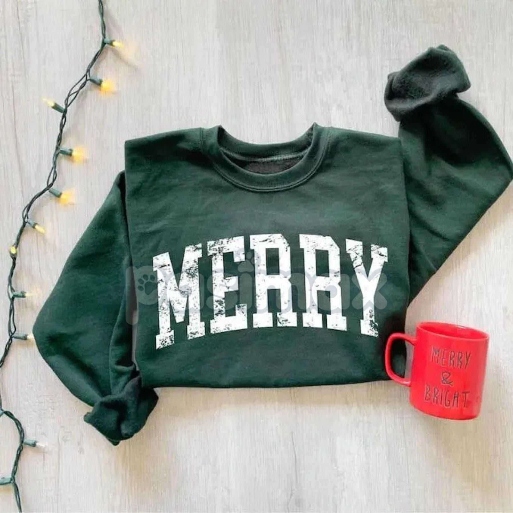 Merry Sweatshirt – Simple Holiday Crewneck Sweater 3