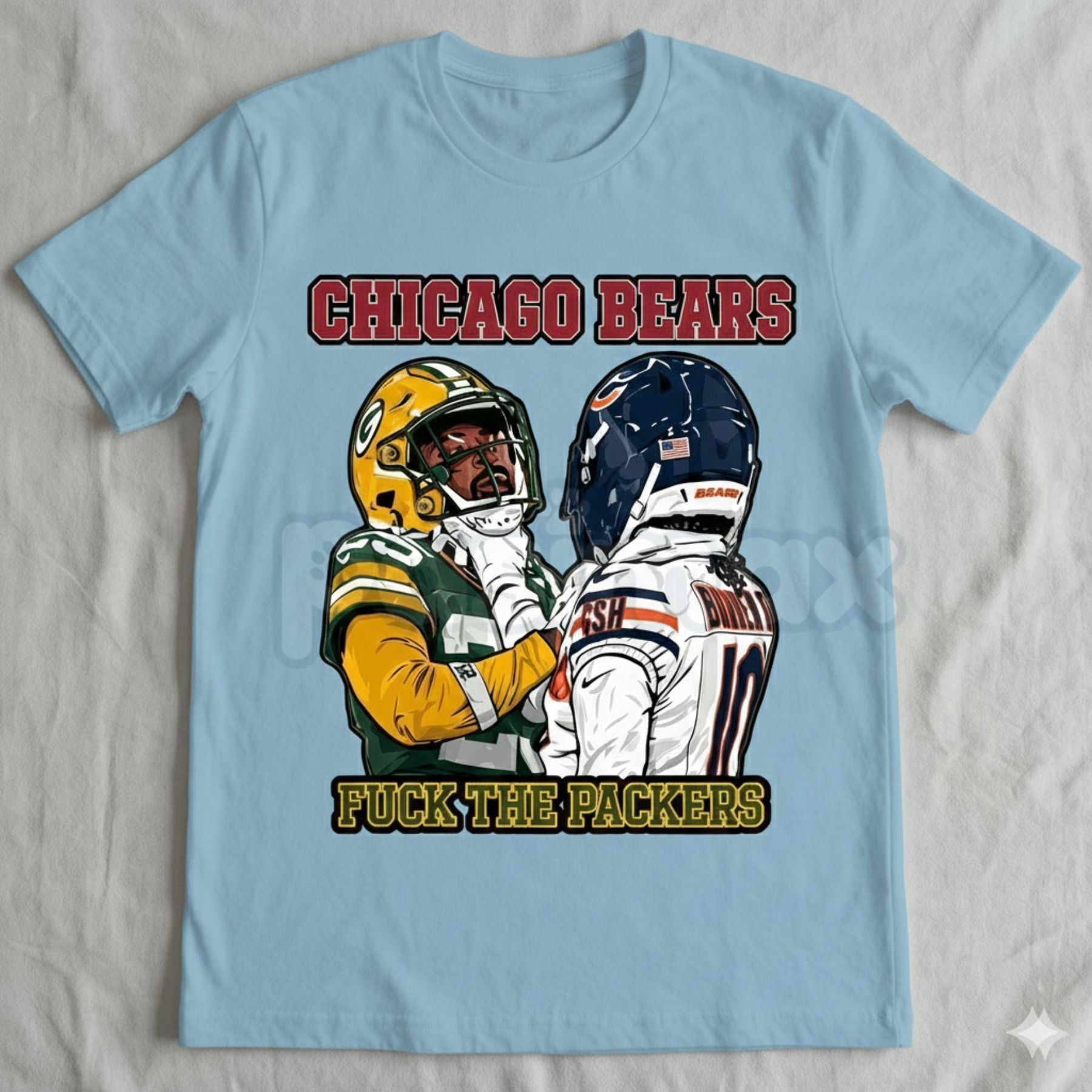 Chicago Bears Rivalry Clash T-Shirt - Gameday Football Pride Graphic Tee, Chicago vs. Everybody Fan Apparel, Classic North Midway Rivalry Shirt 2