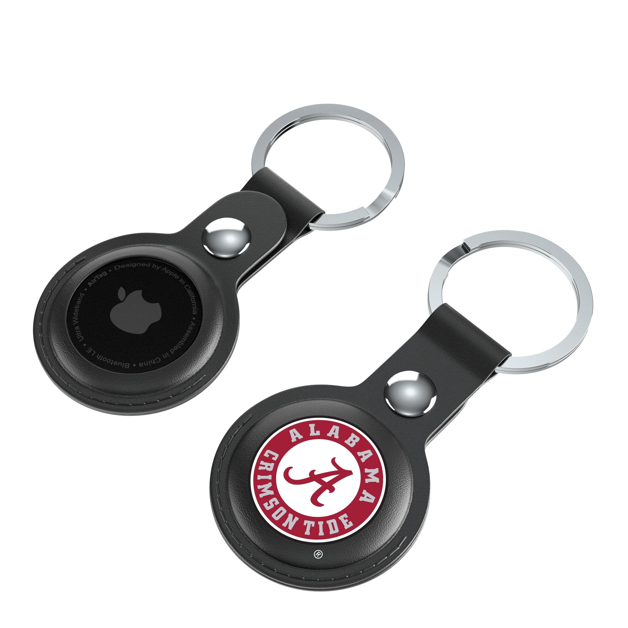 University of Alabama Crimson Tide Insignia Black Airtag Holder 2-Pack 4