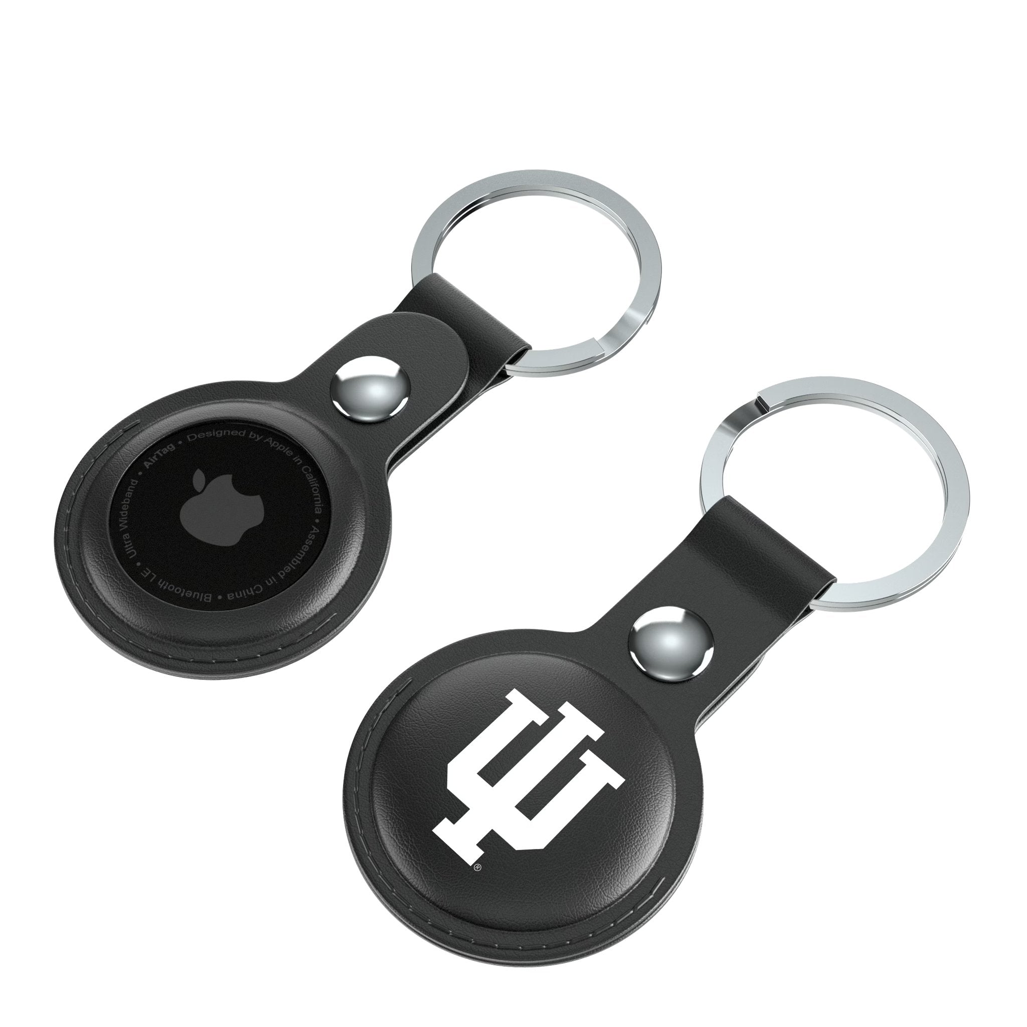 Indiana University Hoosiers Insignia Black Airtag Holder 2-Pack 4