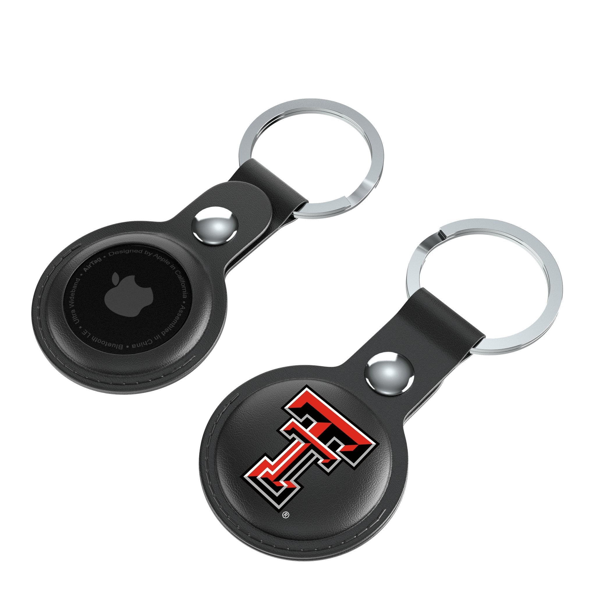 Texas Tech Red Raiders Insignia Black Airtag Holder 2-Pack 4