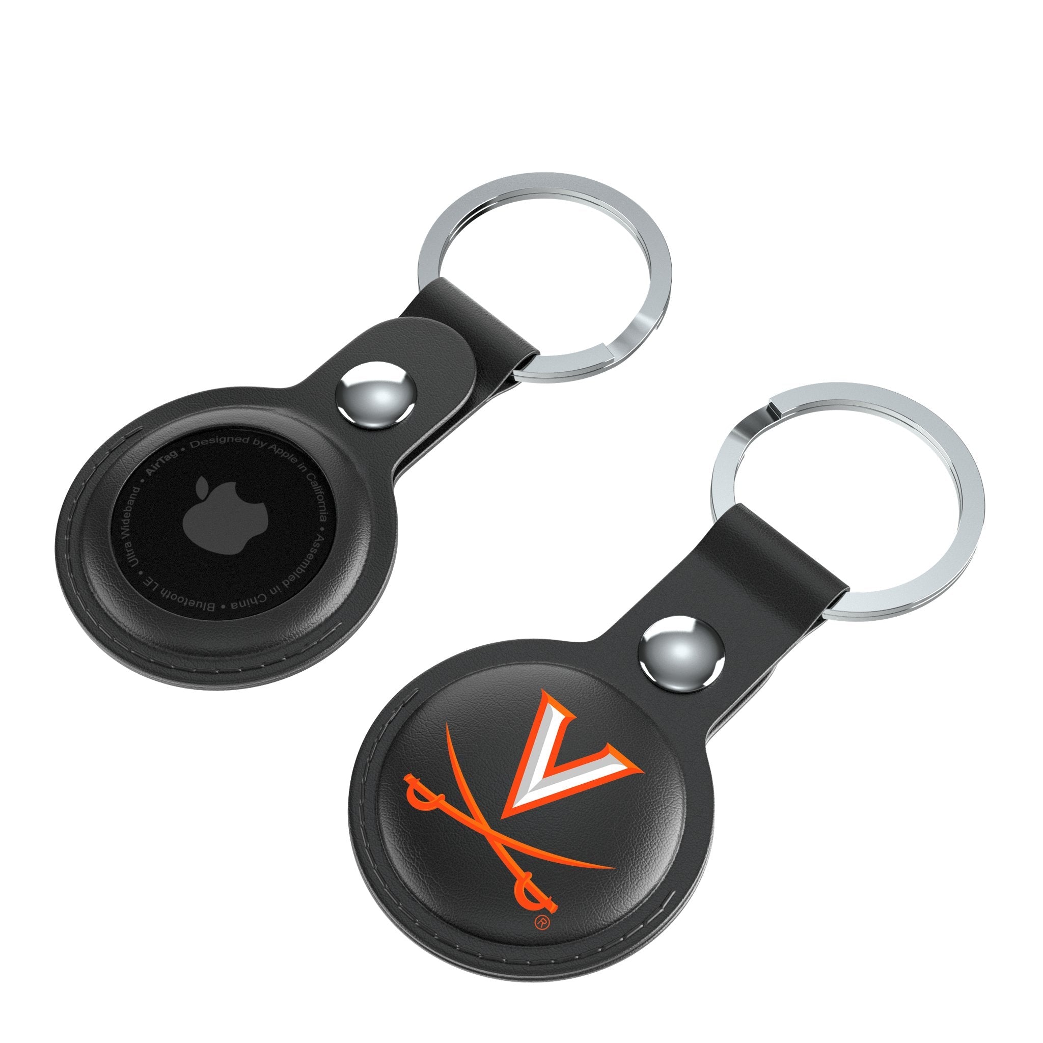 University of Virginia Cavaliers Insignia Black Airtag Holder 2-Pack 4