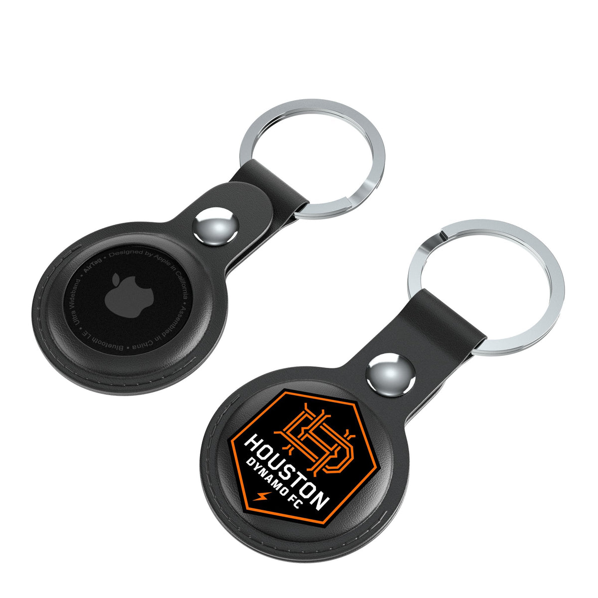 Houston Dynamo  Insignia Black Airtag Holder 2-Pack 4