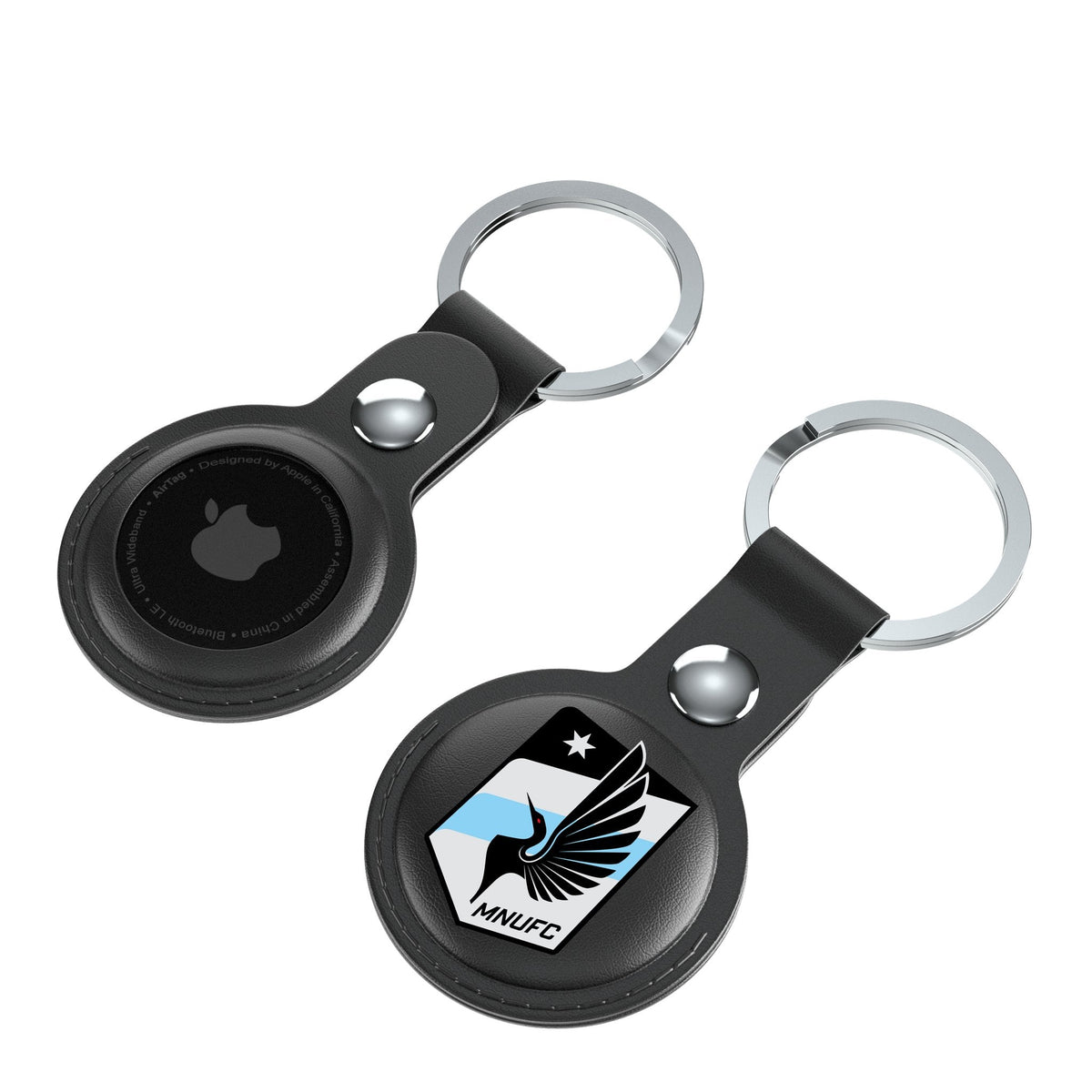 Minnesota United FC   Insignia Black Airtag Holder 2-Pack 4