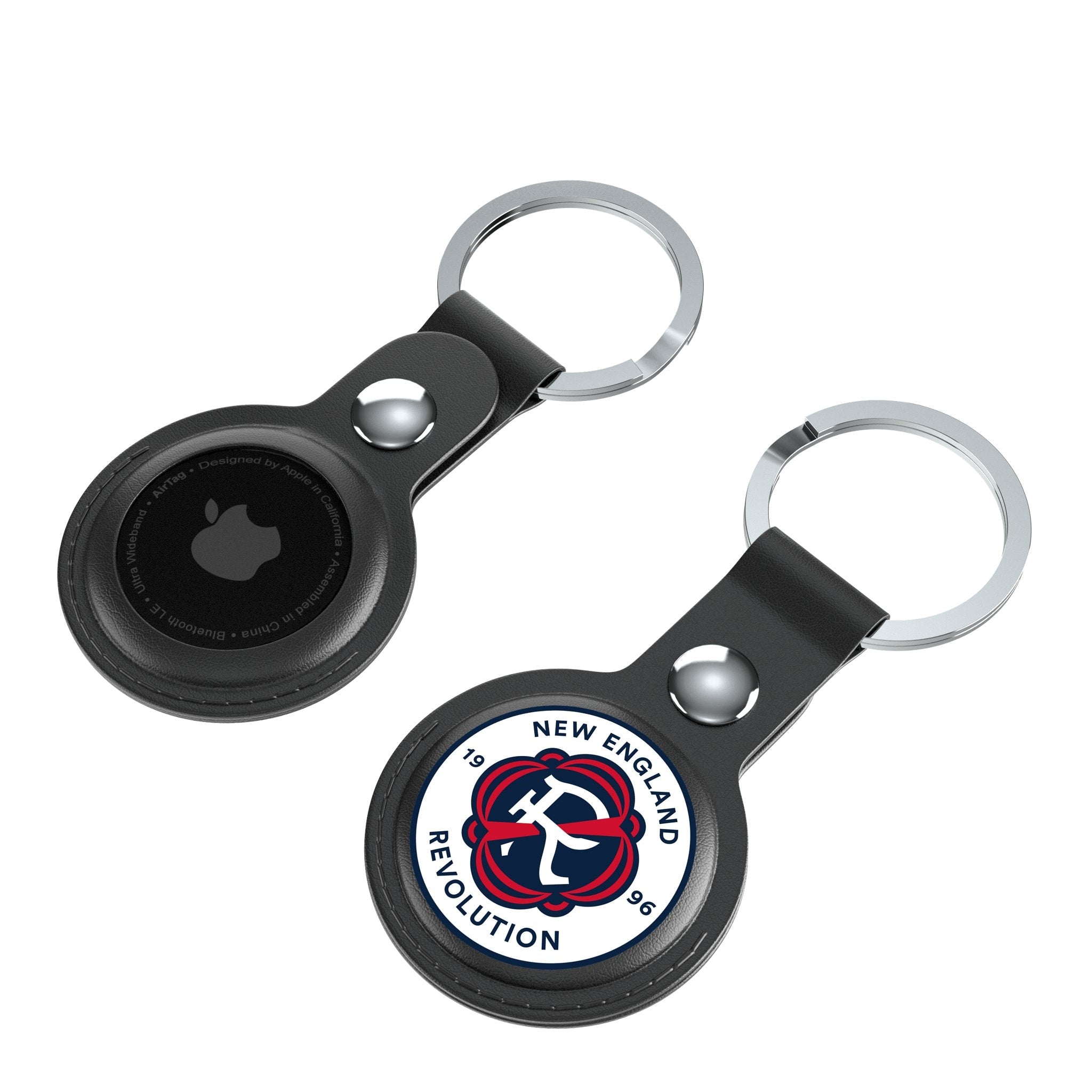 New England Revolution  Insignia Black Airtag Holder 2-Pack 4