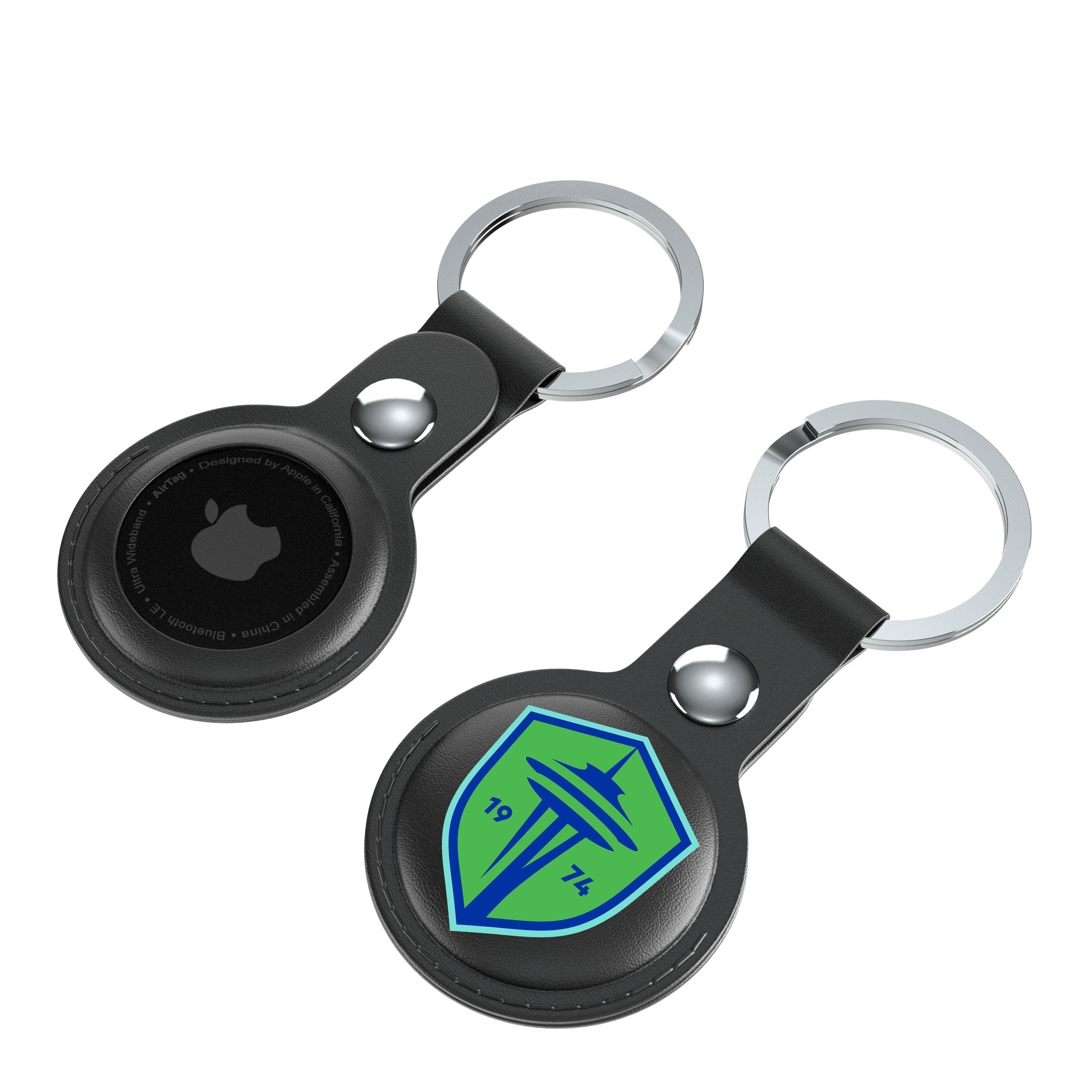 Seattle Sounders FC   Insignia Black Airtag Holder 2-Pack 4