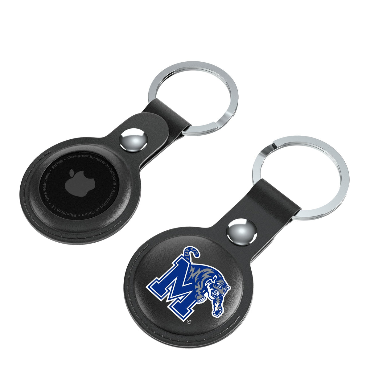 University of Memphis Tigers Insignia Black Airtag Holder 2-Pack 4