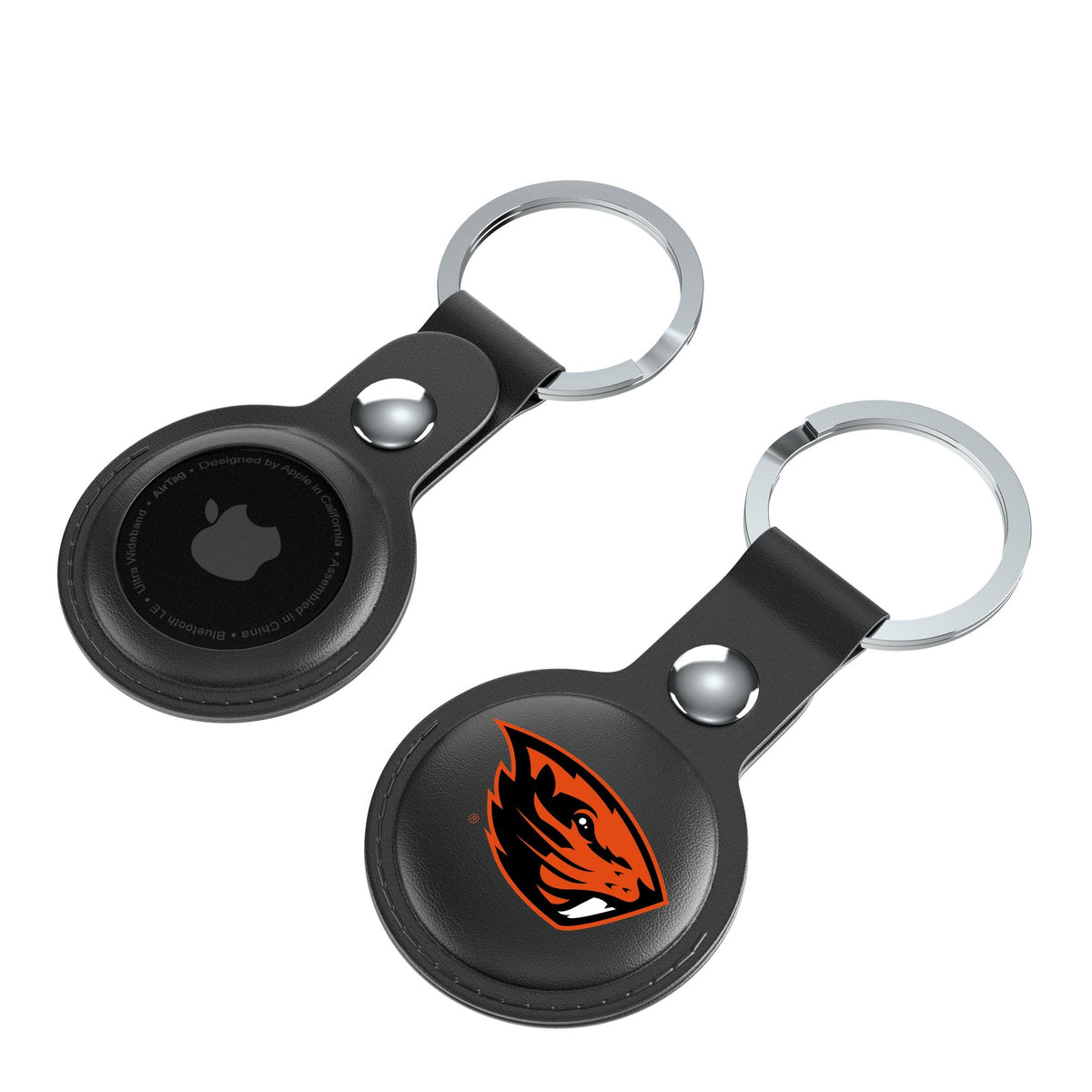 Oregon State University Beavers Insignia Black Airtag Holder 2-Pack 4