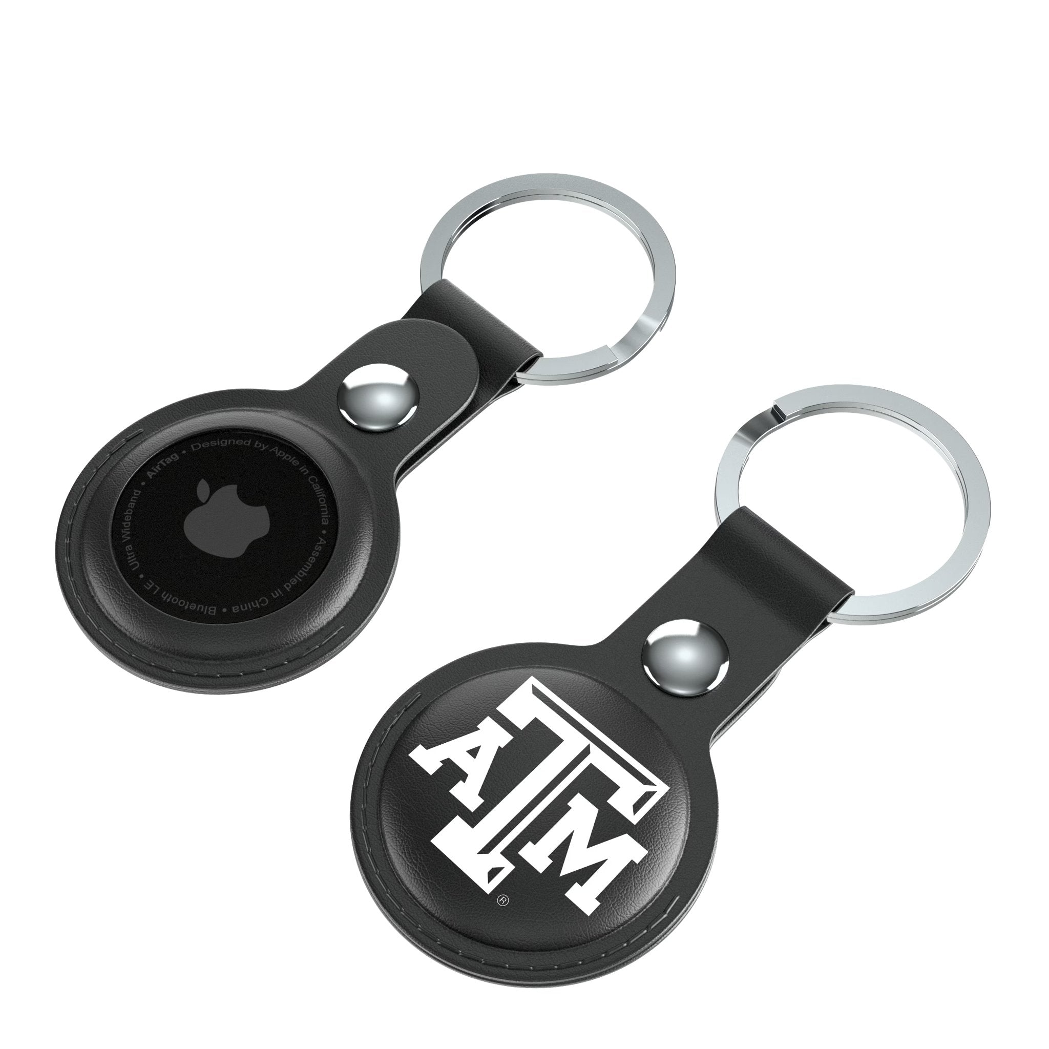 Texas A&M University Aggies Insignia Black Airtag Holder 2-Pack 4