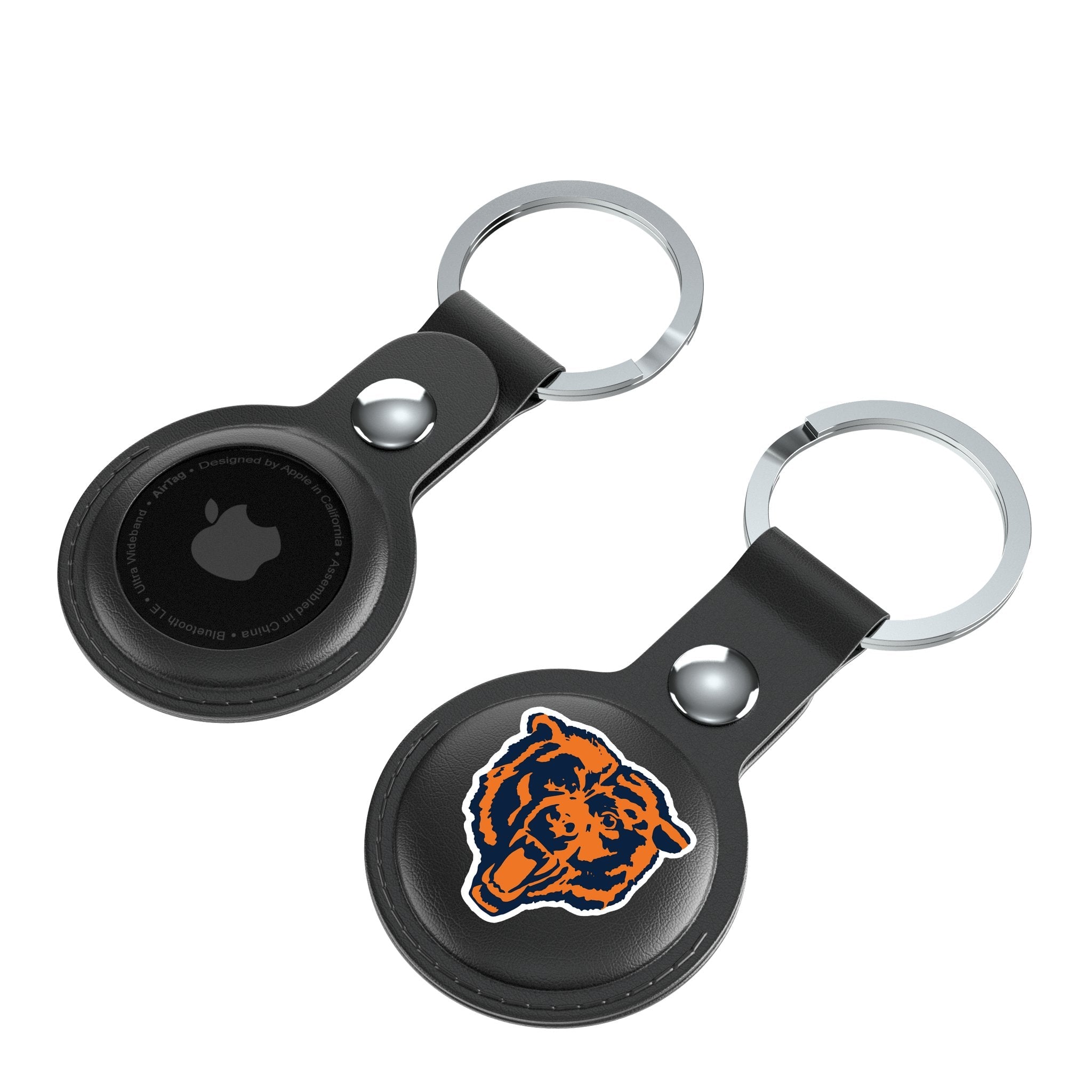 Chicago Bears 1946 Historic Collection Insignia Black Airtag Holder 2-Pack 4