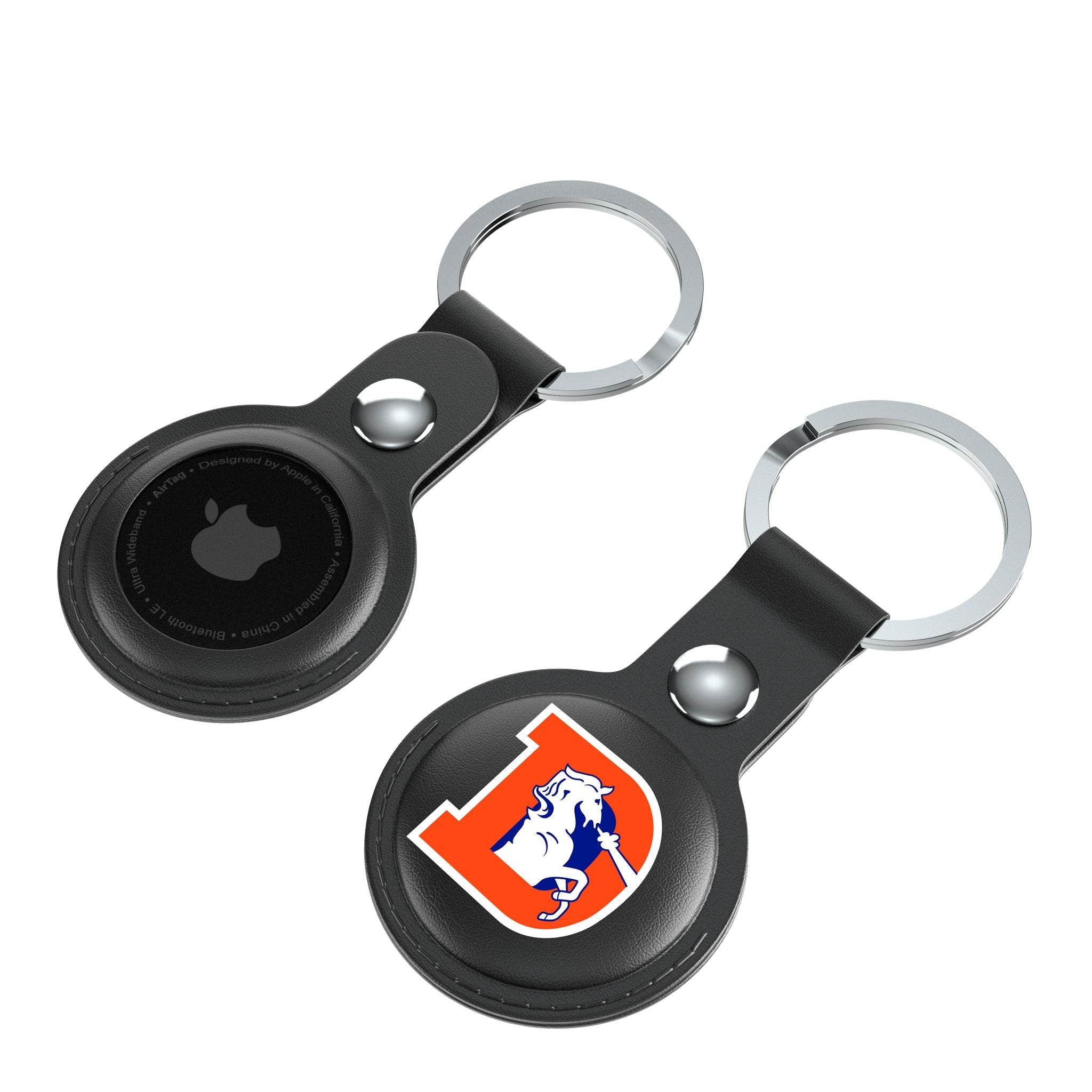 Denver Broncos 1993-1996 Historic Collection Insignia Black Airtag Holder 2-Pack 4