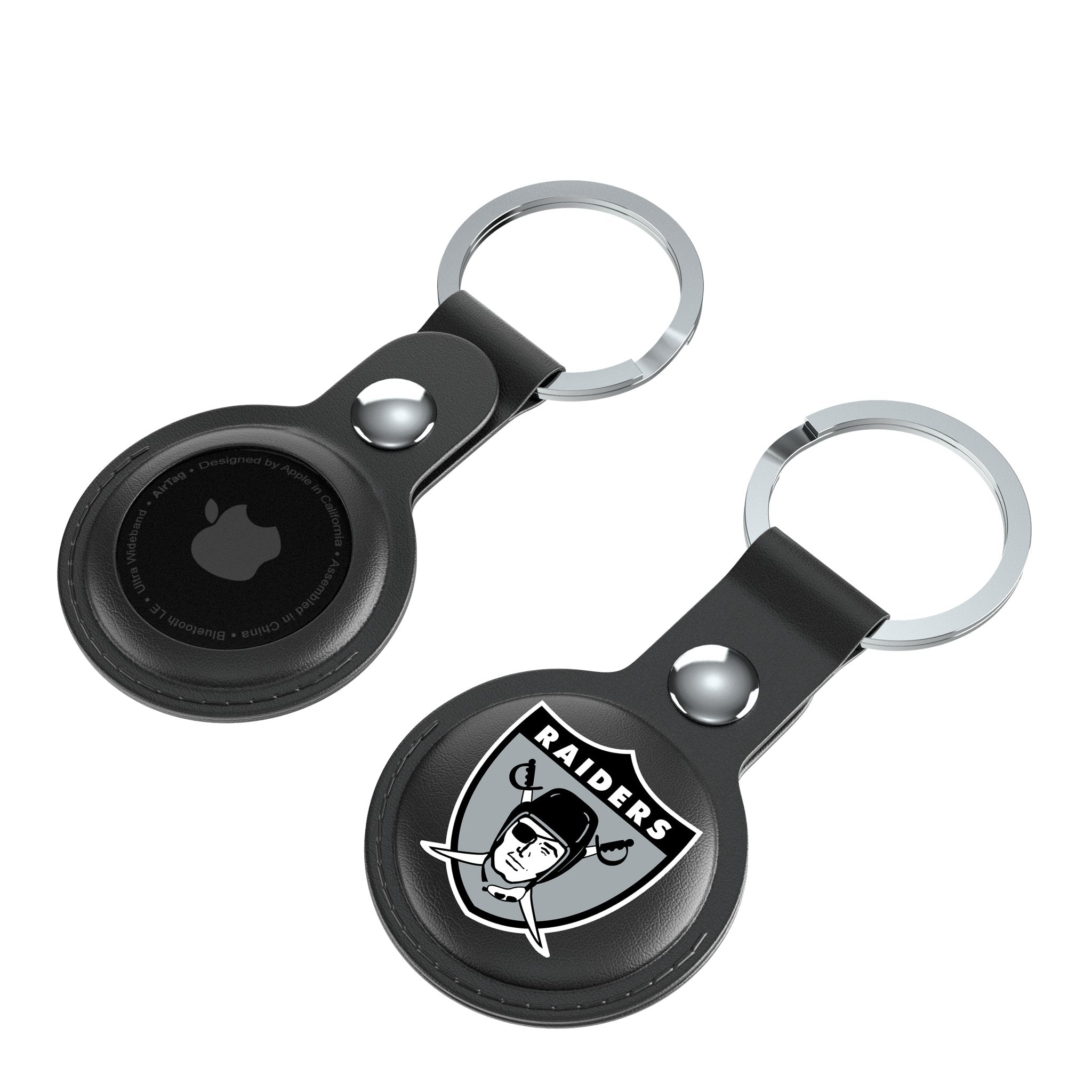 Oakland Raiders 1963 Historic Collection Insignia Black Airtag Holder 2-Pack 4