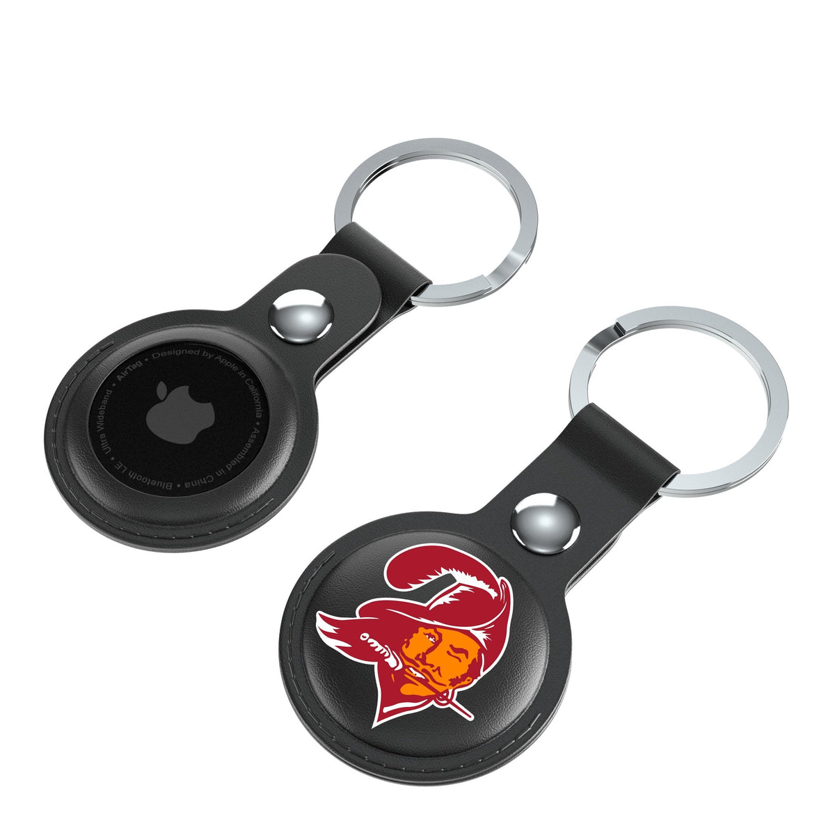 Tampa Bay Buccaneers Historic Collection Insignia Black Airtag Holder 2-Pack 4
