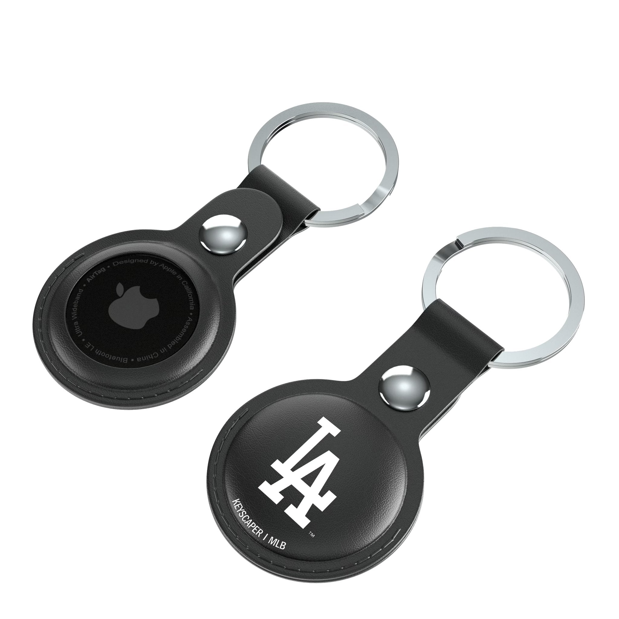 LA Dodgers Insignia Black Airtag Holder 2-Pack 4