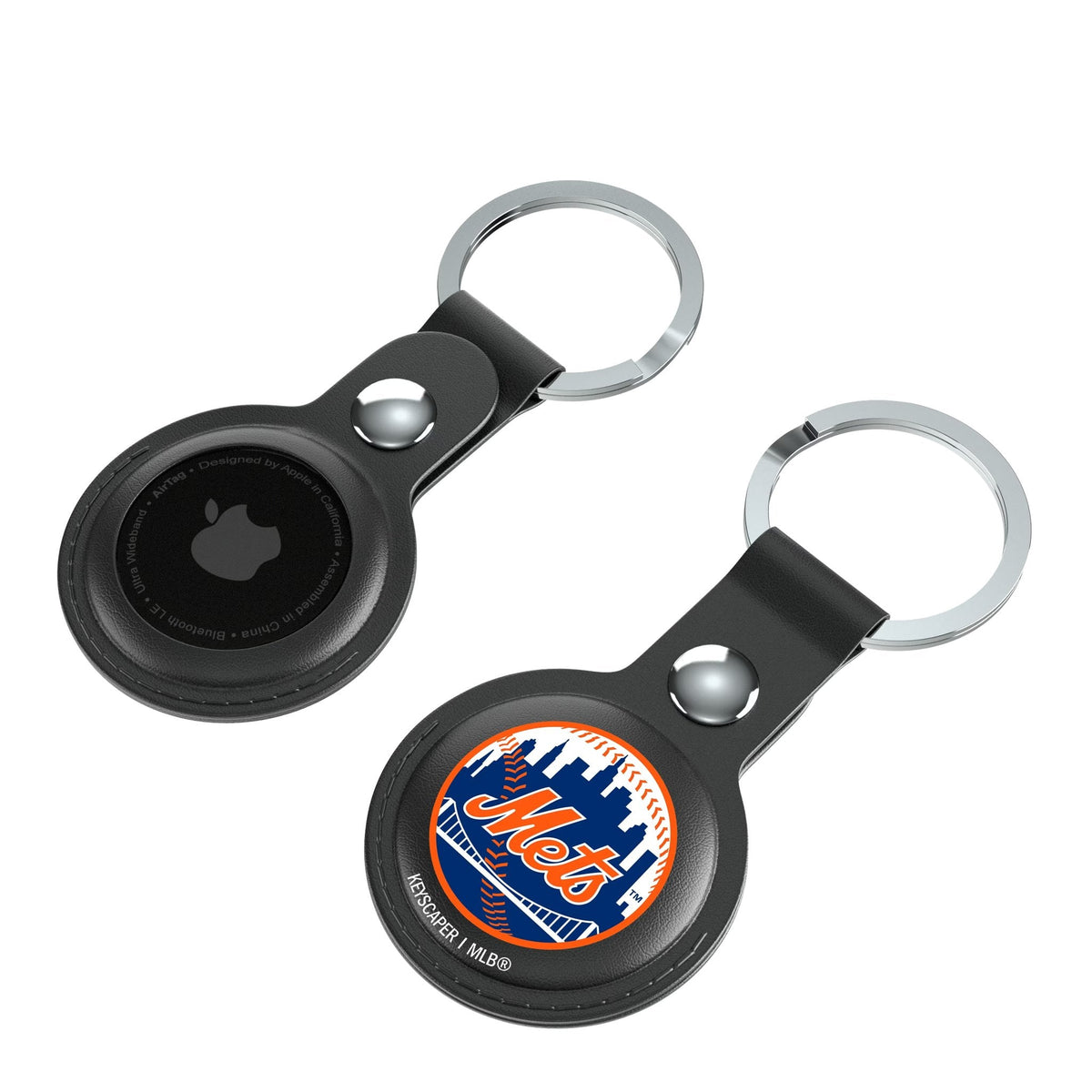 New York Mets Insignia Black Airtag Holder 2-Pack 4