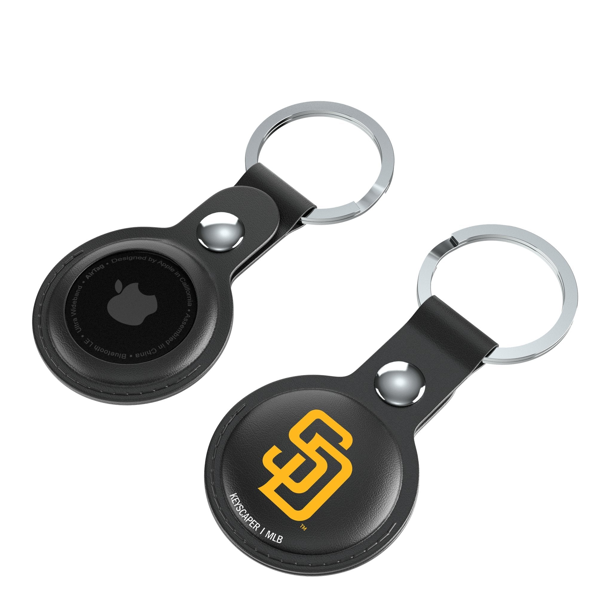 San Diego Padres Insignia Black Airtag Holder 2-Pack 4