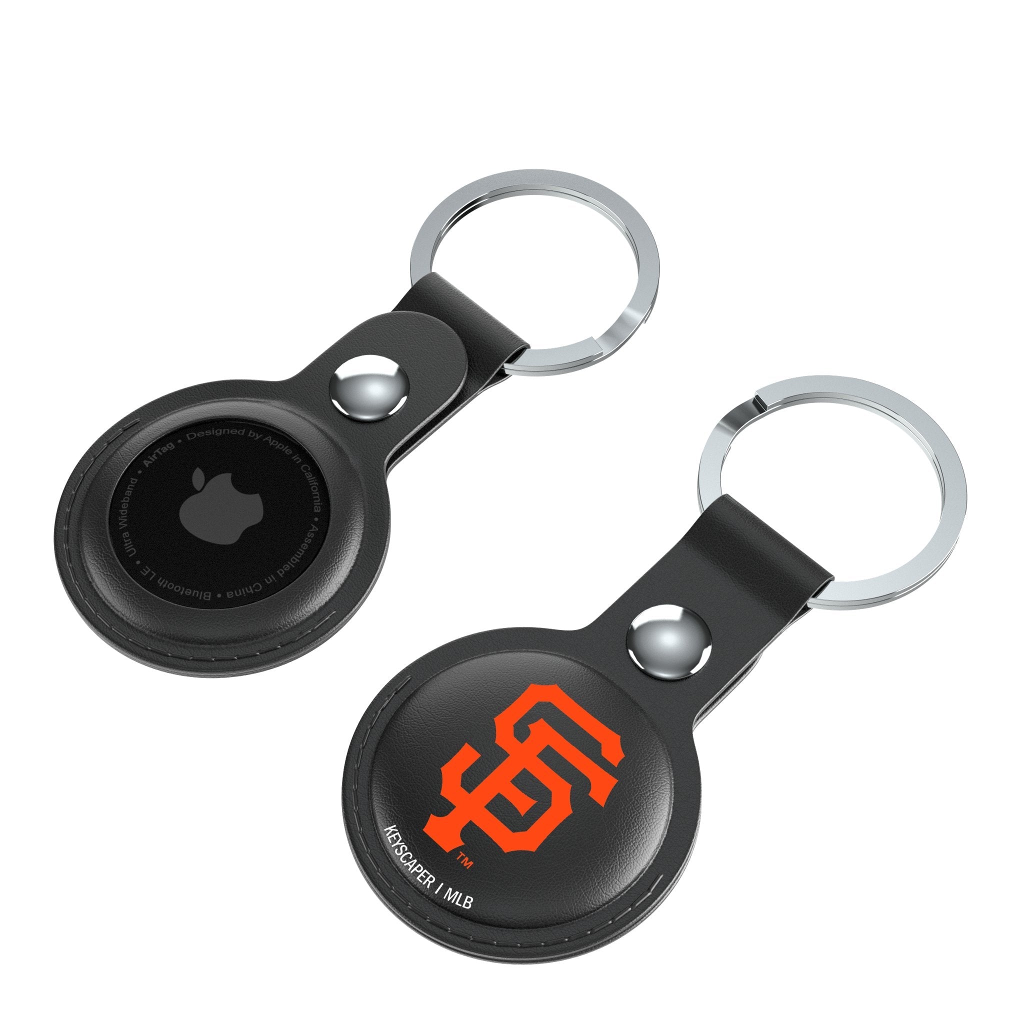San Francisco Giants Insignia Black Airtag Holder 2-Pack 4
