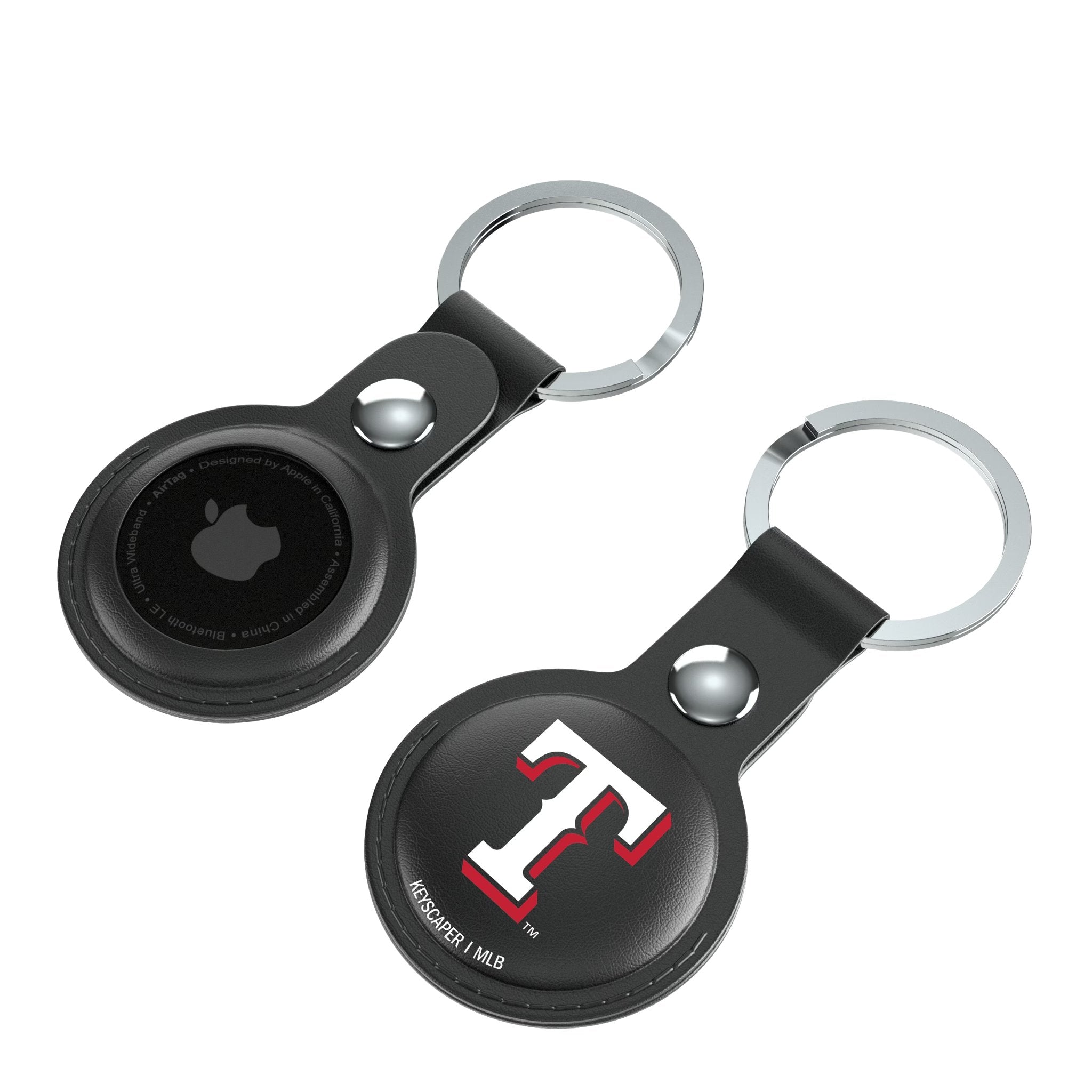 Texas Rangers Insignia Black Airtag Holder 2-Pack 4
