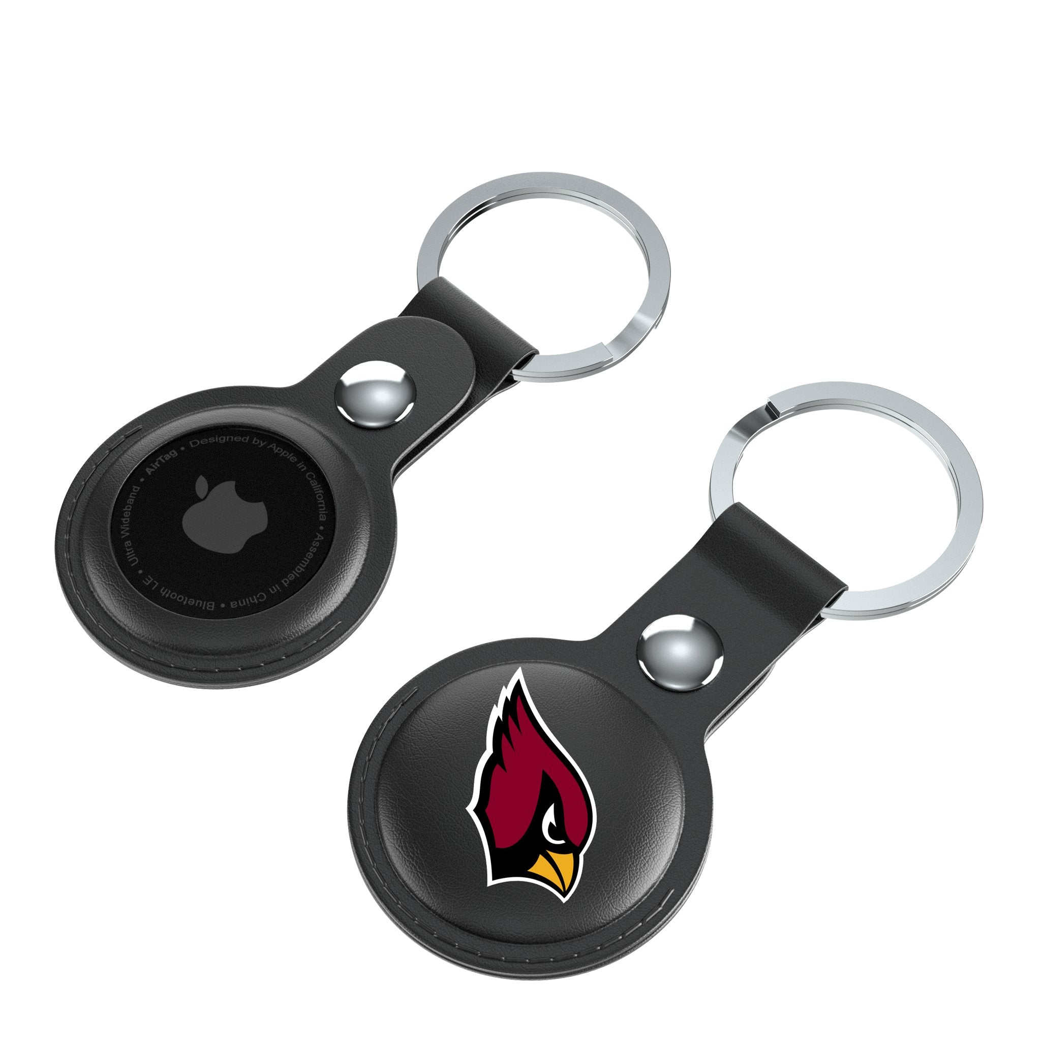 Arizona Cardinals Insignia Black Airtag Holder 2-Pack 4