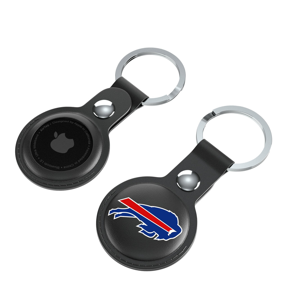 Buffalo Bills Insignia Black Airtag Holder 2-Pack 4