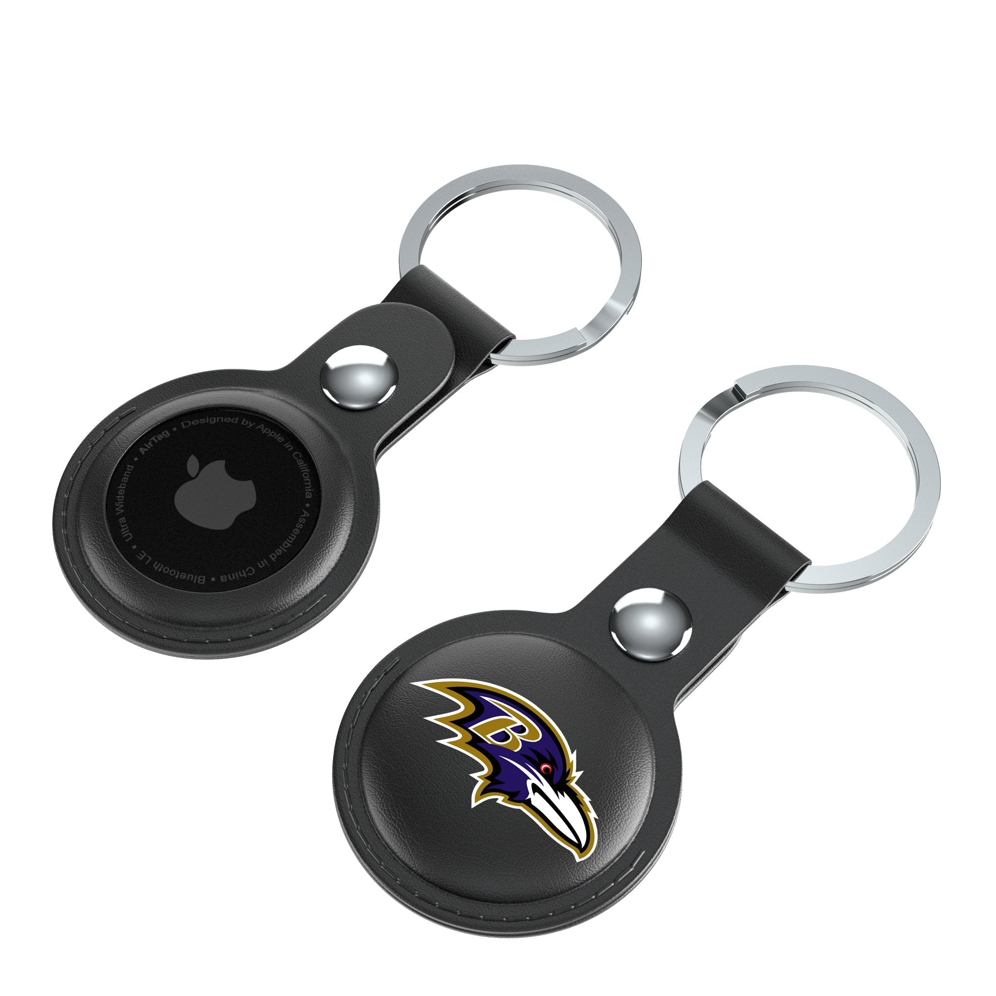 Baltimore Ravens Insignia Black Airtag Holder 2-Pack 4
