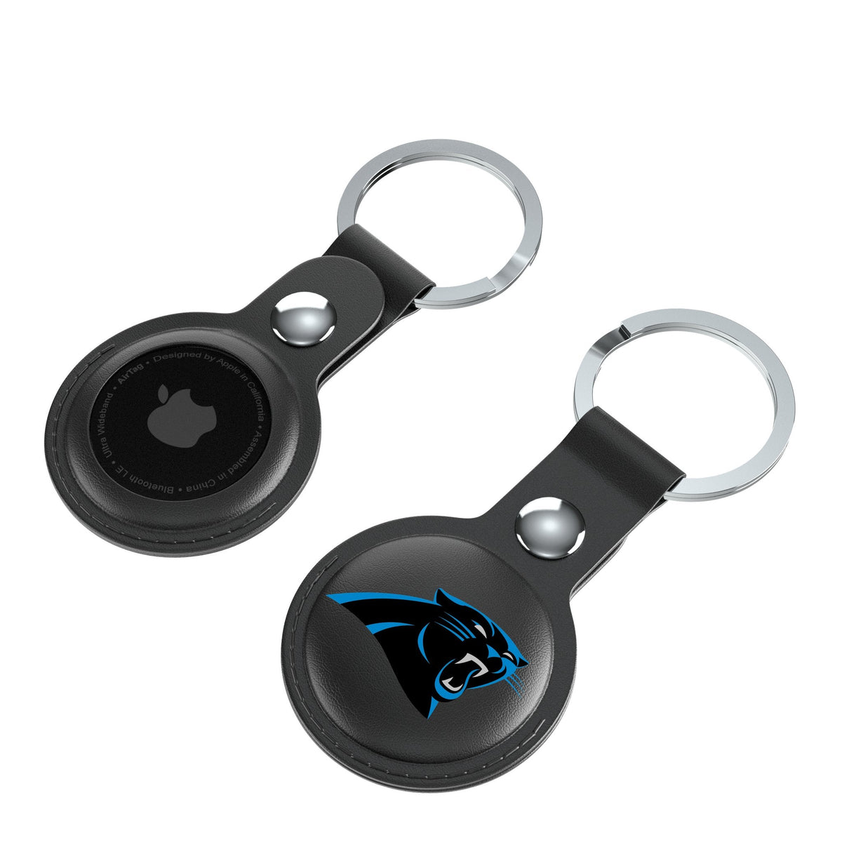 Carolina Panthers Insignia Black Airtag Holder 2-Pack 4