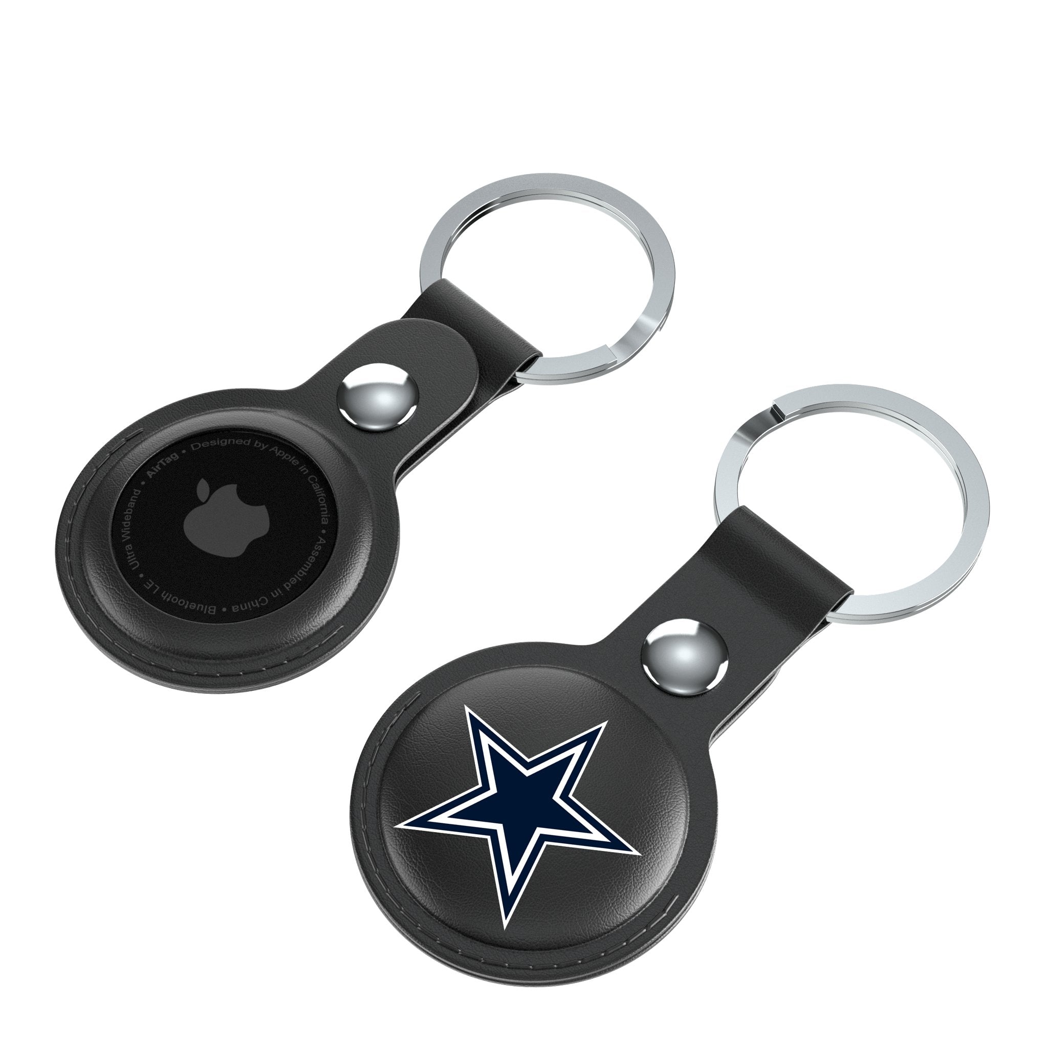 Dallas Cowboys Insignia Black Airtag Holder 2-Pack 4