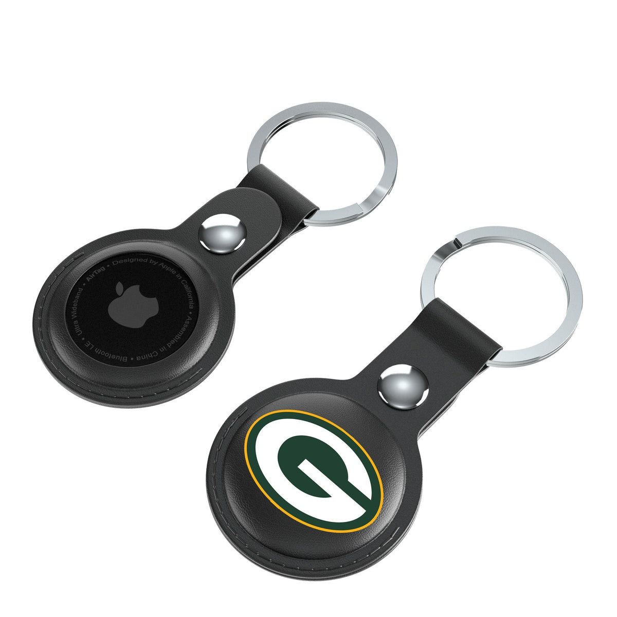 Green Bay Packers Insignia Black Airtag Holder 2-Pack 4