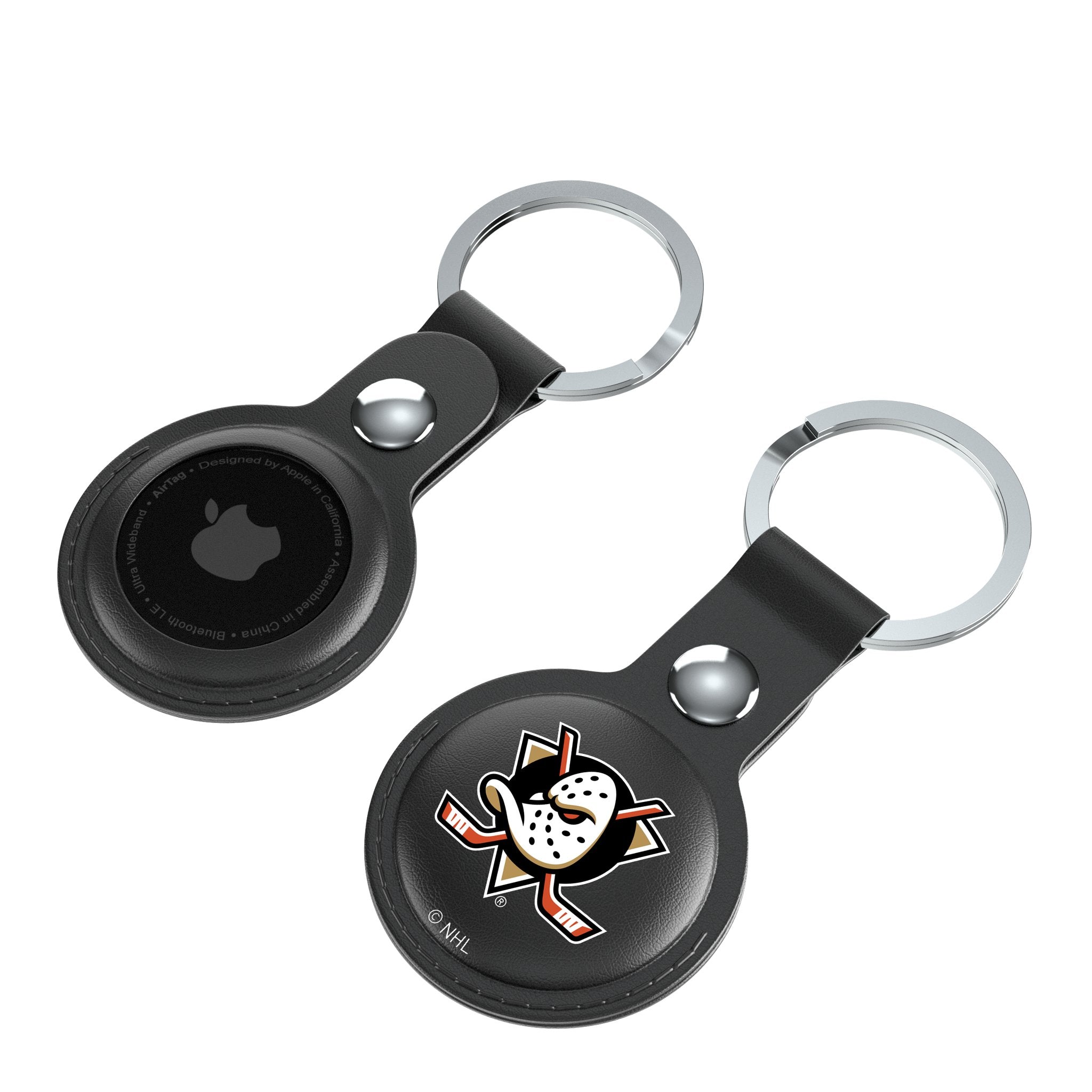 Anaheim Ducks Insignia Black Airtag Holder 2-Pack 4